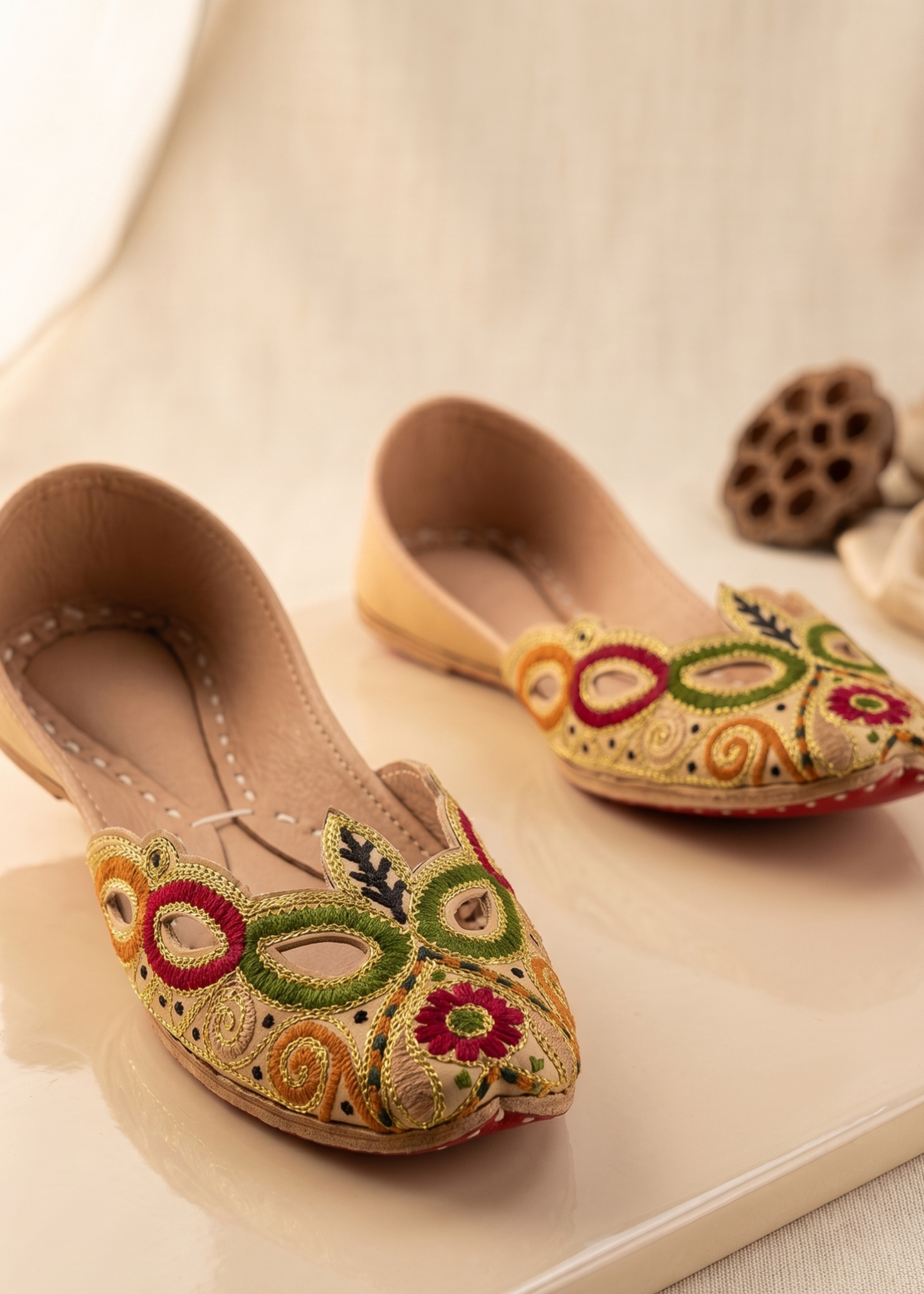 Khussa in Multi by - High Quality Women Khussa IQI1685