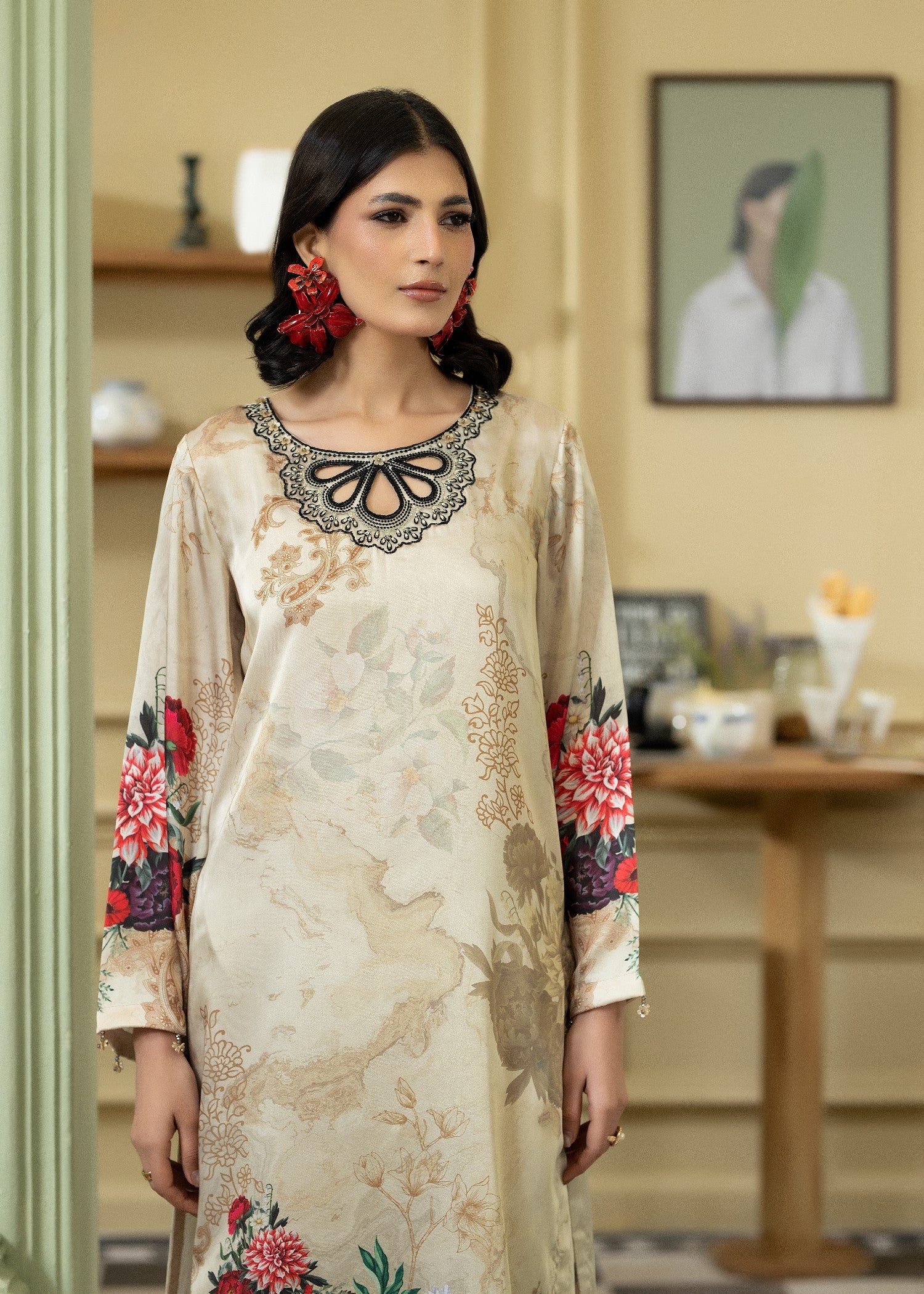 charmuse/shamooz Kurta Set in Beige