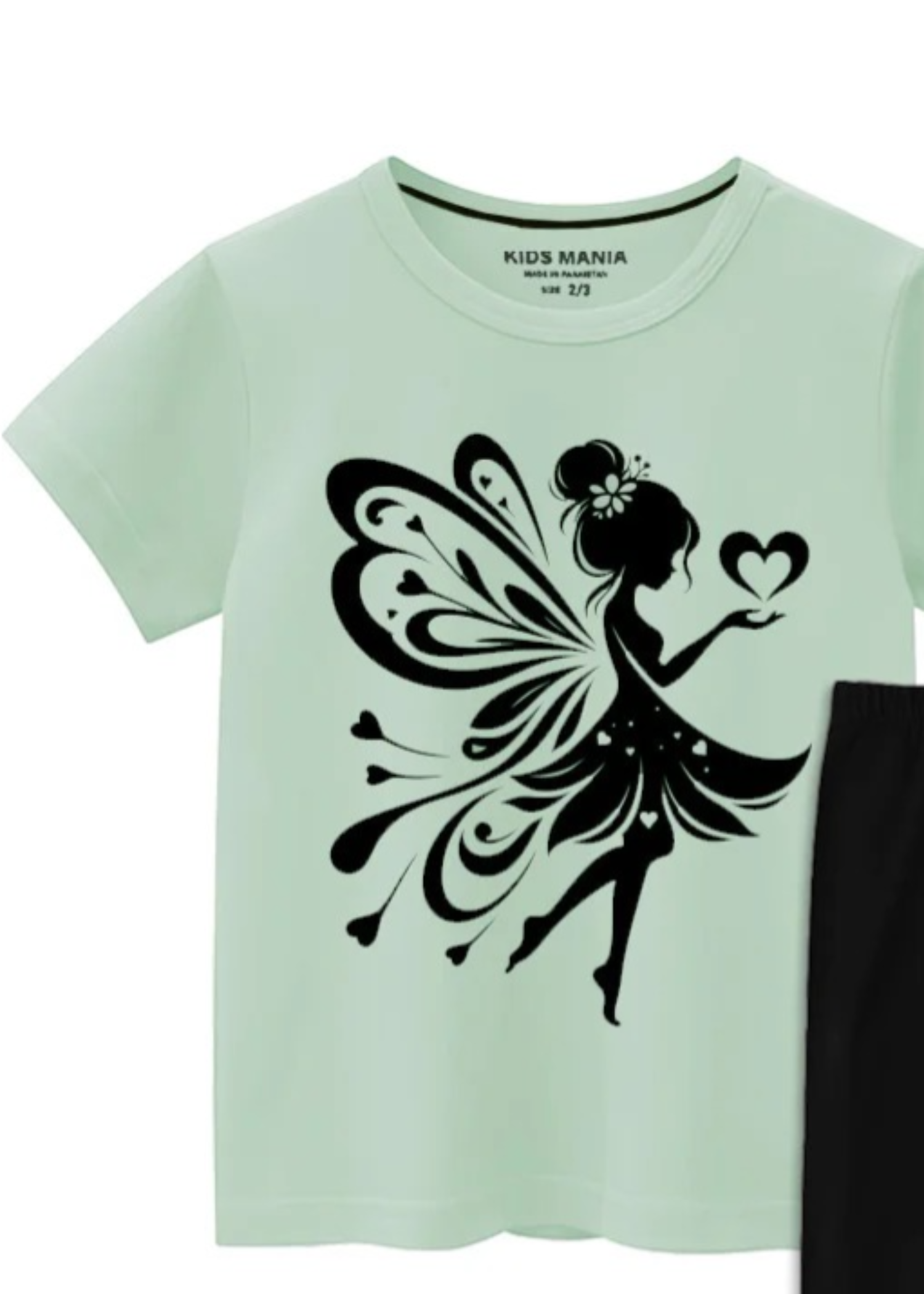 cotton jersey T Shirt in Mint green