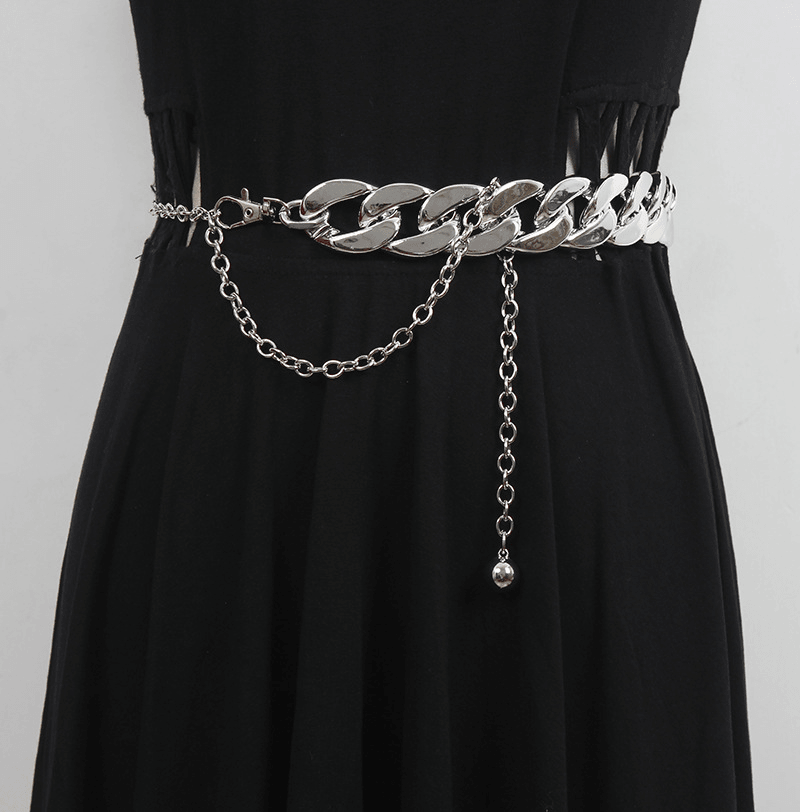 Metal Waist Chain Accessories Women'S Thin Belt Chain Trousers Chain