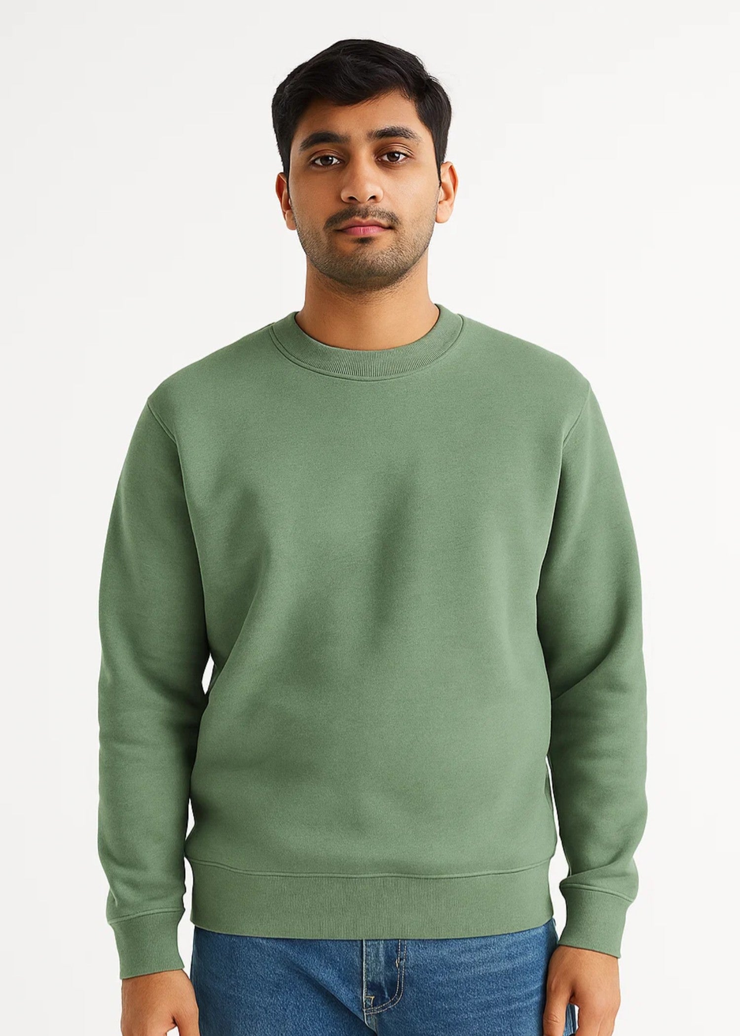 fleece Sweatshirt in Pistachio green