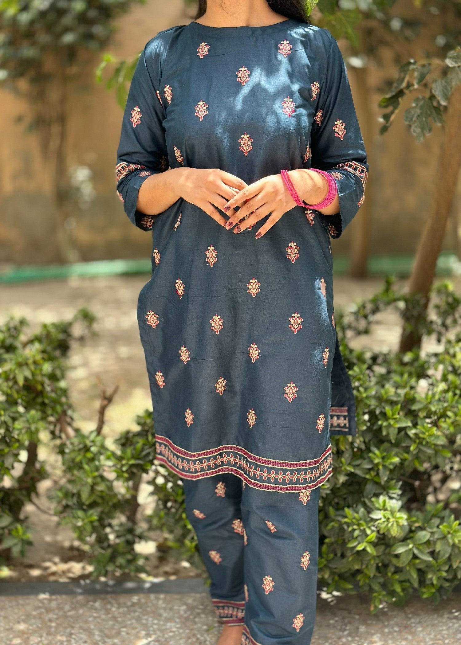 cotton Co Ord Sets in Teal
