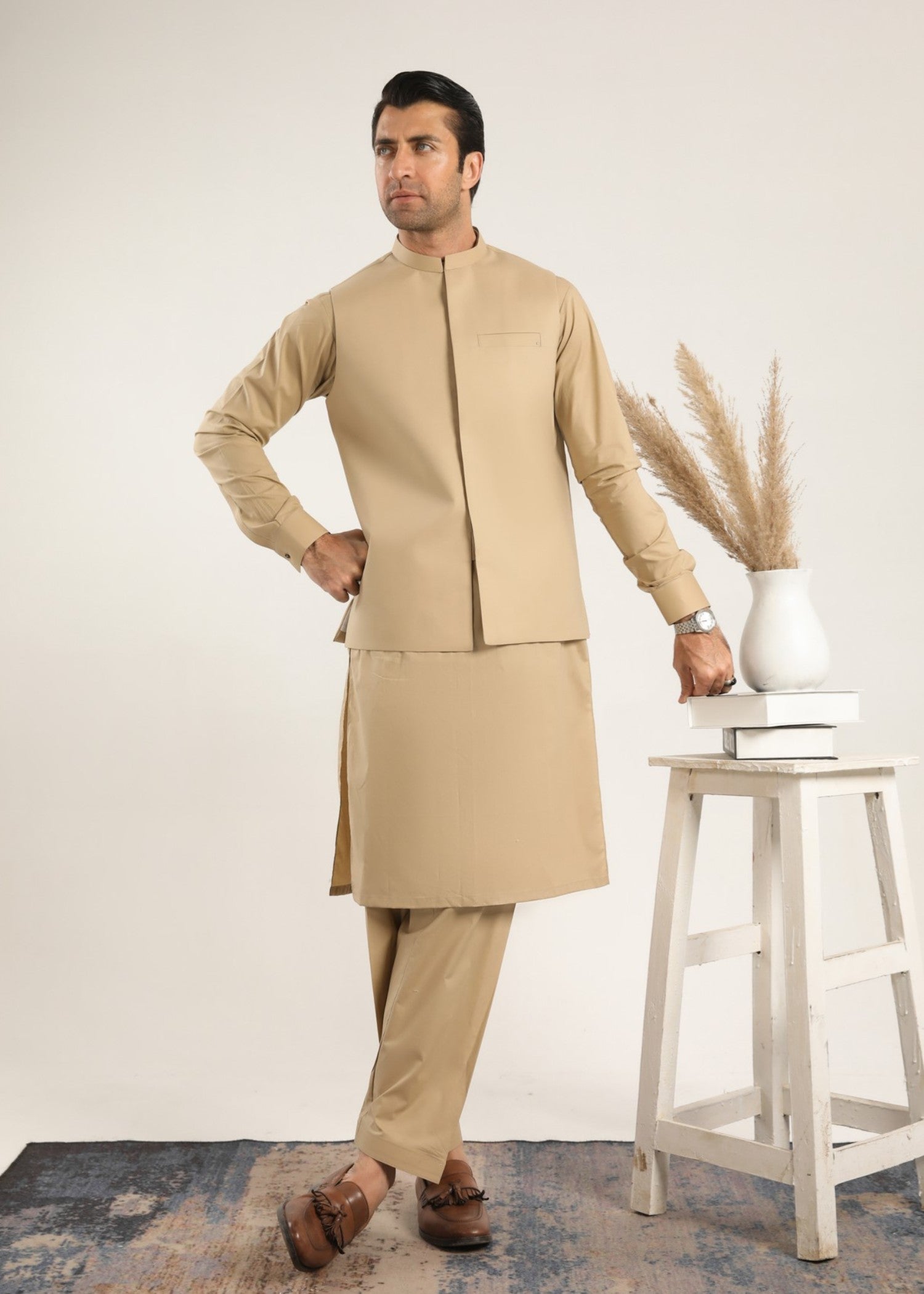 cotton Waistcoat in Buttercream