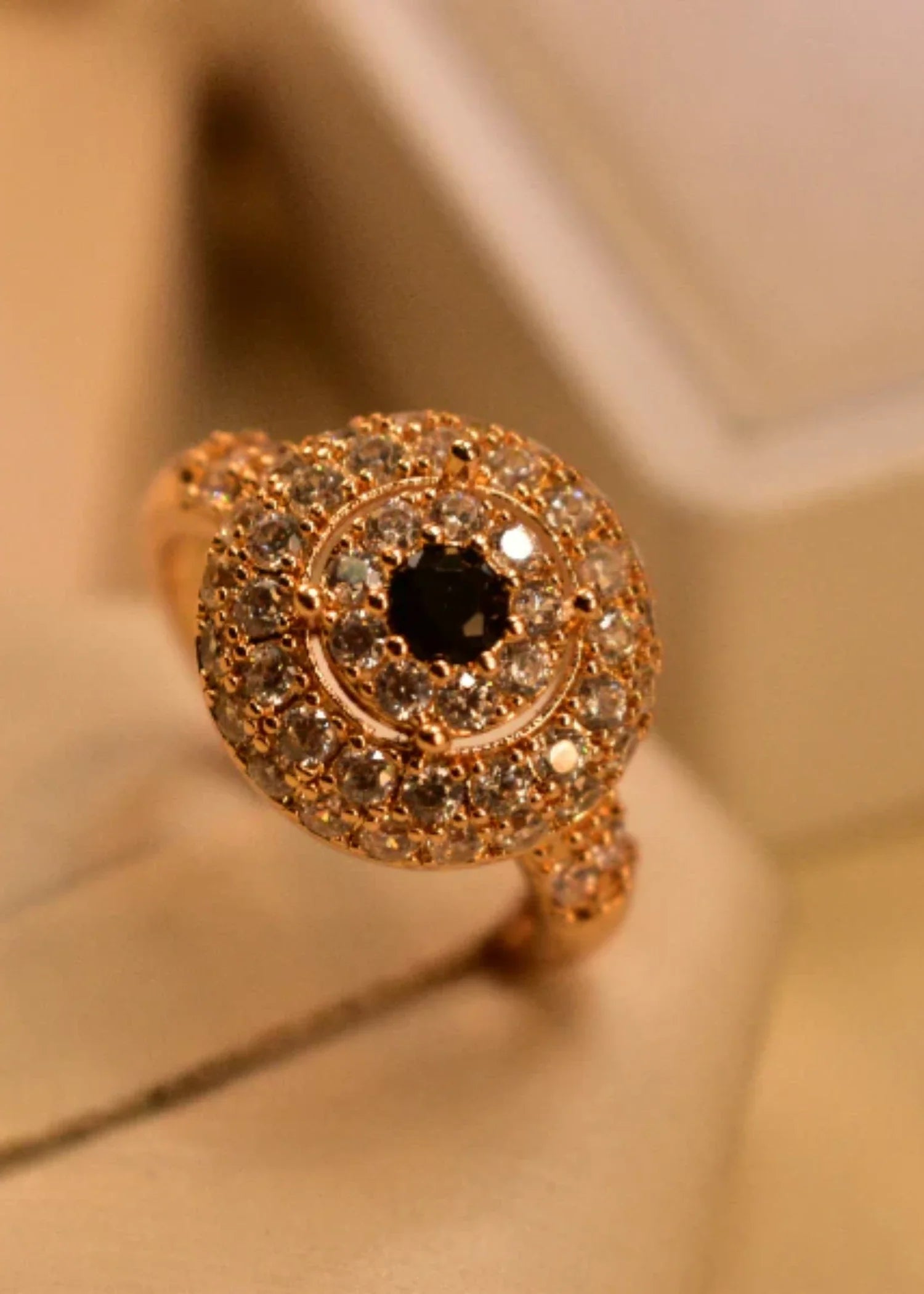 Ring in Black Color by - Trendy Women Ring MMH3292