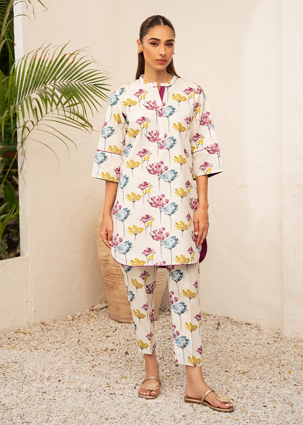 khaddar Unstitched in White