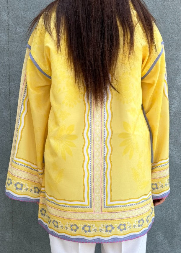 arabic lawn Co ord Sets in Yellow
