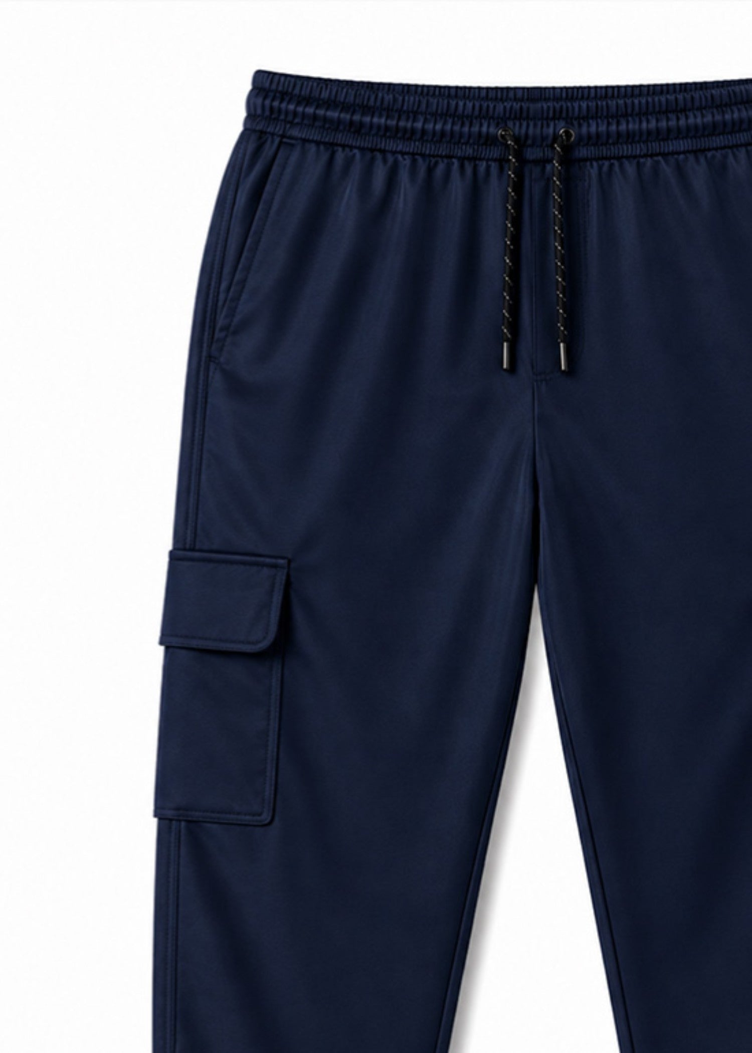 polyester Trousers in Moonlight blue
