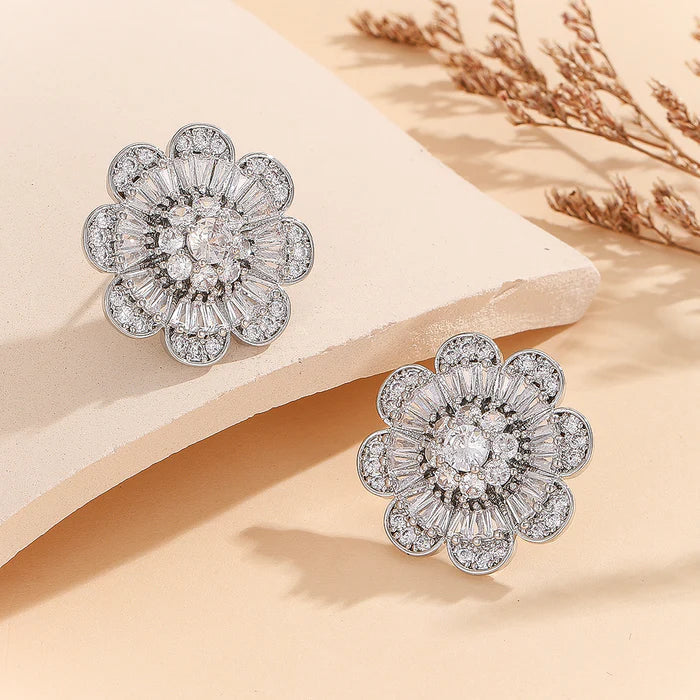Studs in Silver Color by - Trendy Women Studs SRX4758