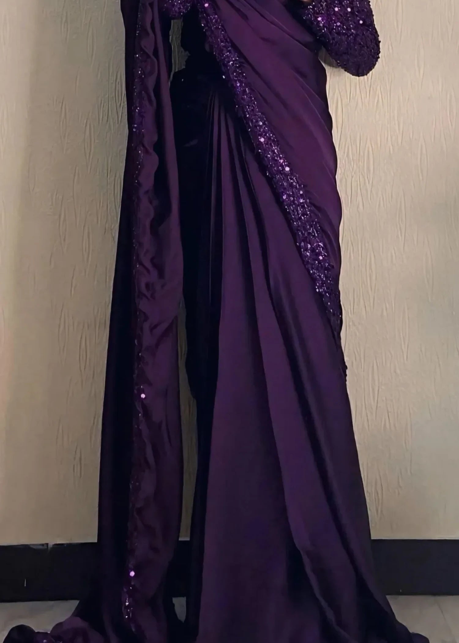moonlight Saree in Plum