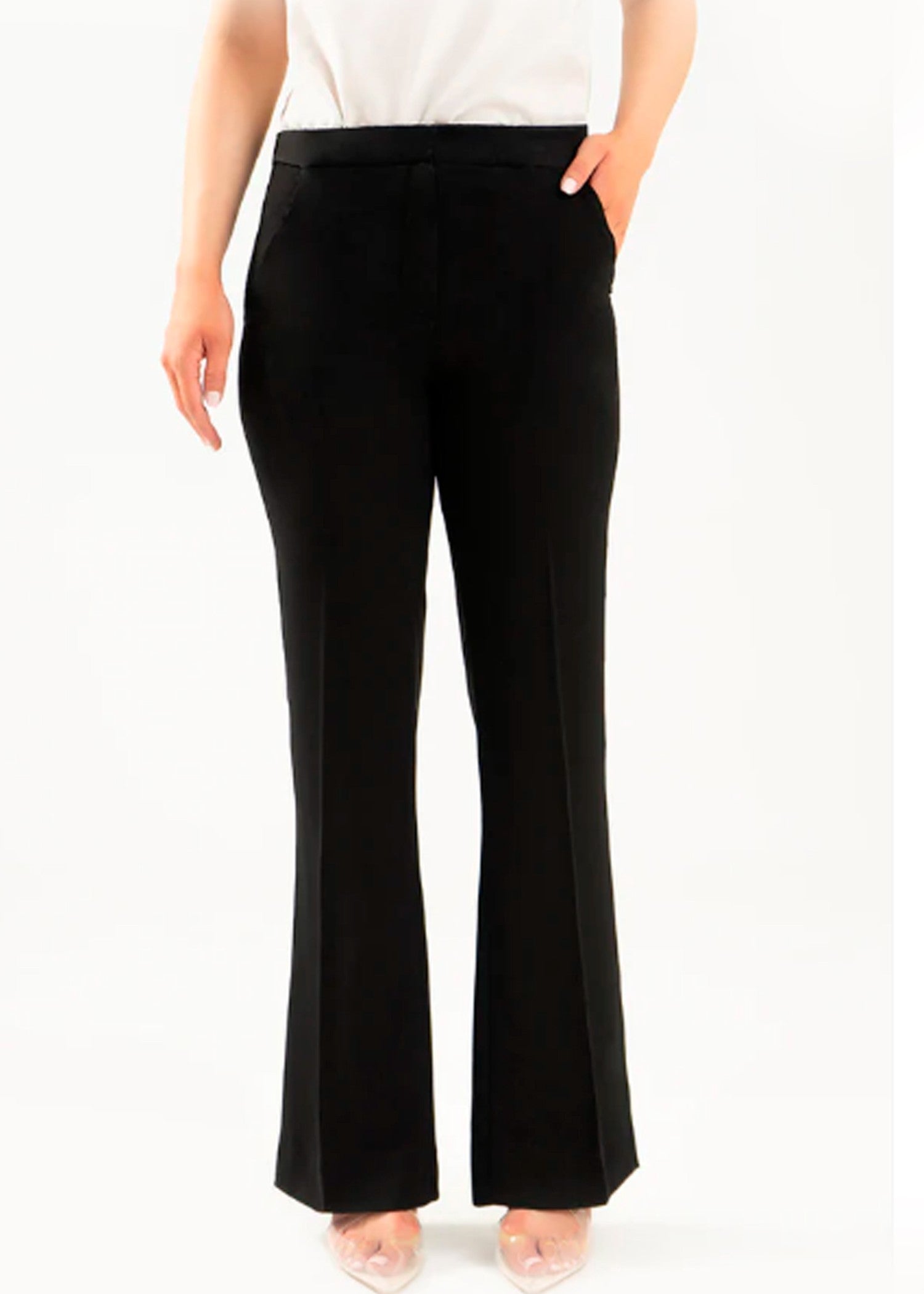 crepe Pants in Black