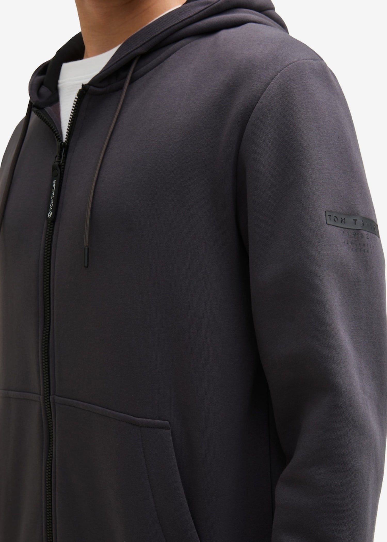 fleece Hoodie in Dim grey
