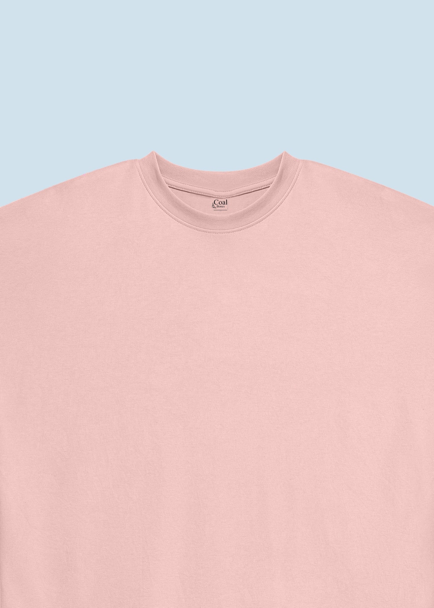 single jersey knit T Shirt in Rose pink