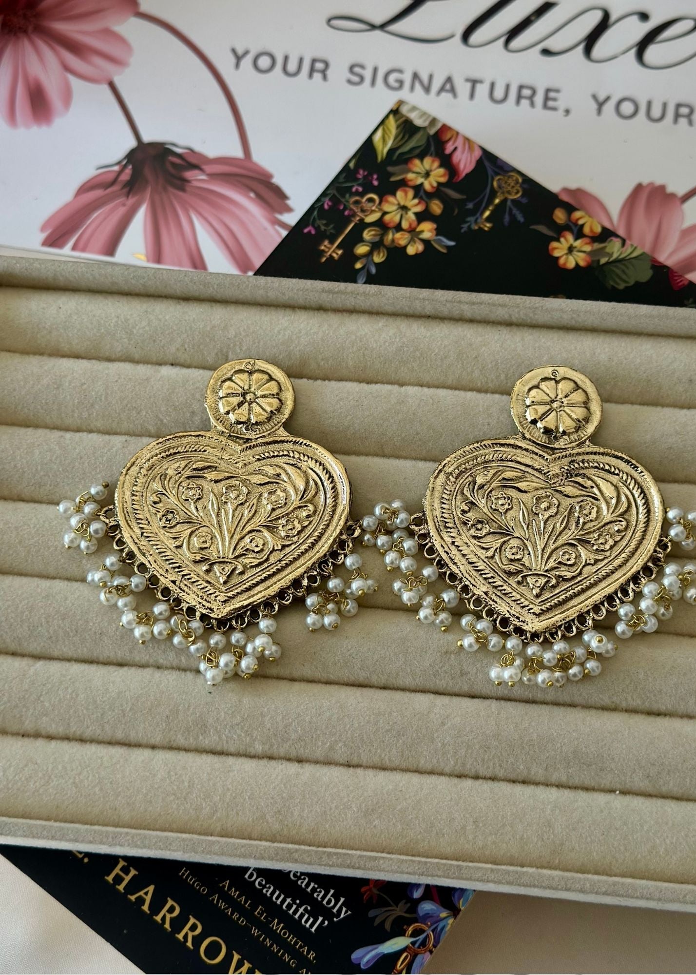 Earrings in Gold Color by - Trendy Women Earrings DEZ5888
