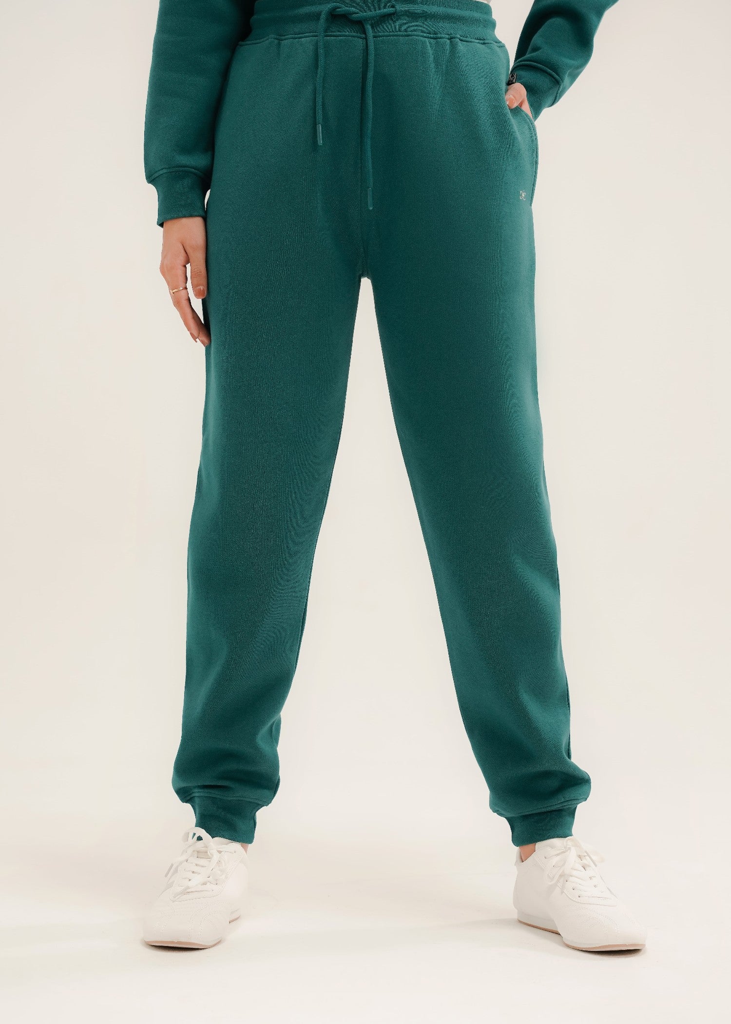 fleece Trousers in Pine green