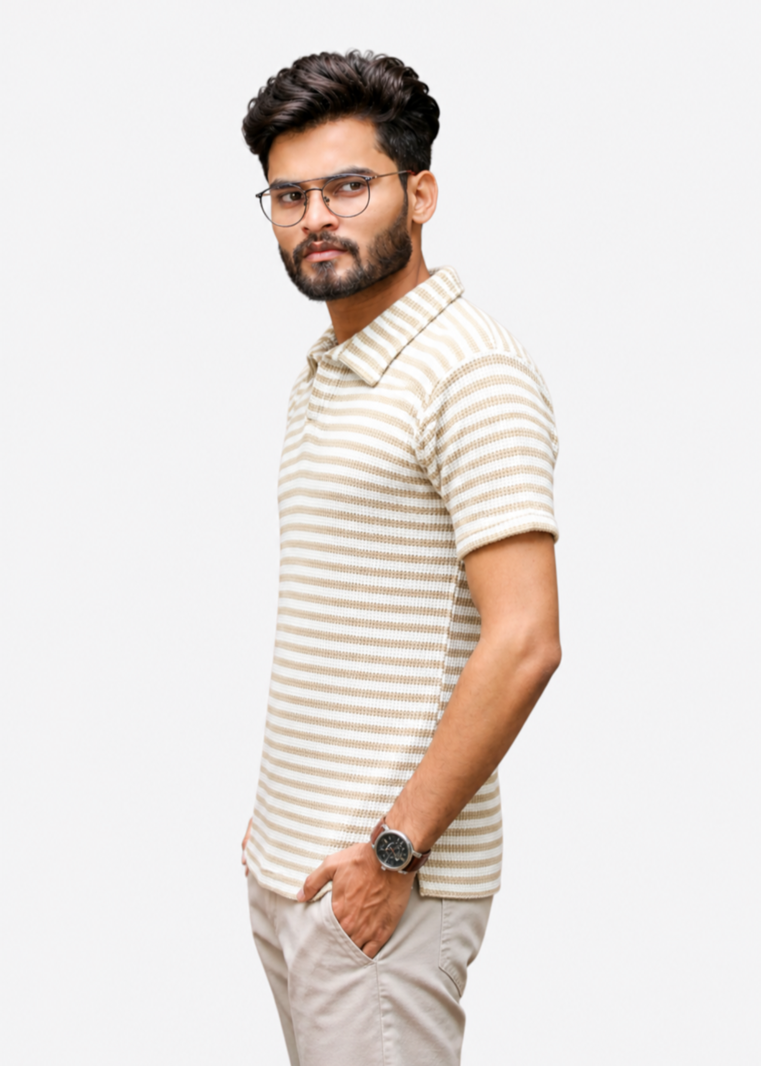 cotton Polo Shirt in Multi