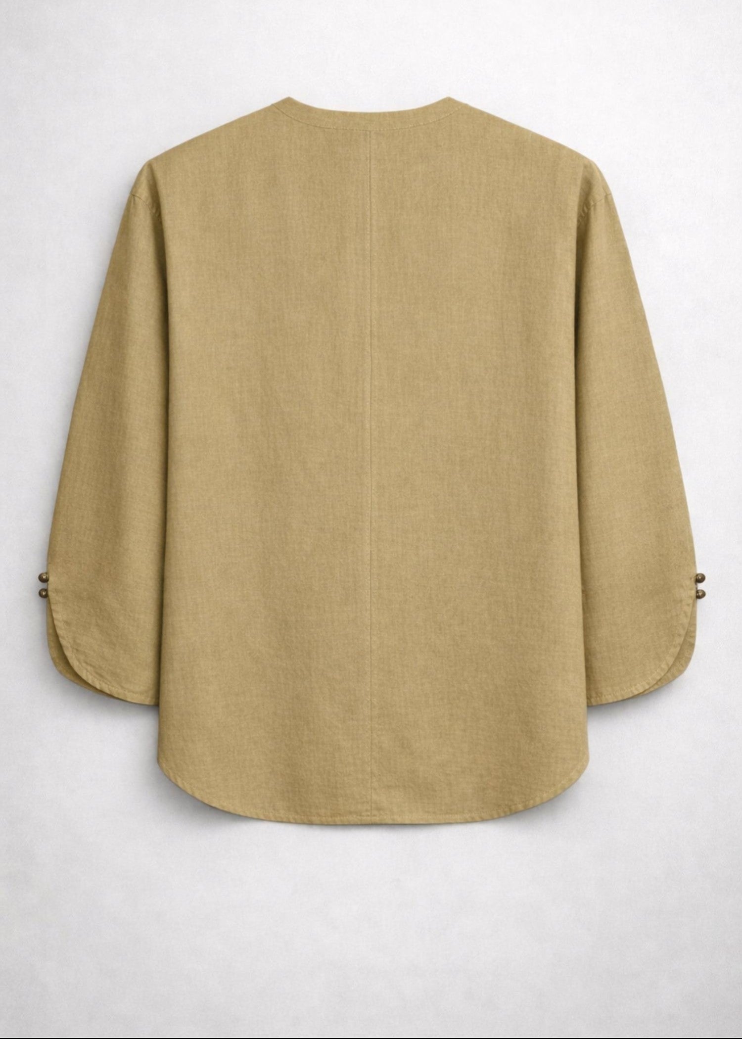 cotton linen Top in Beige