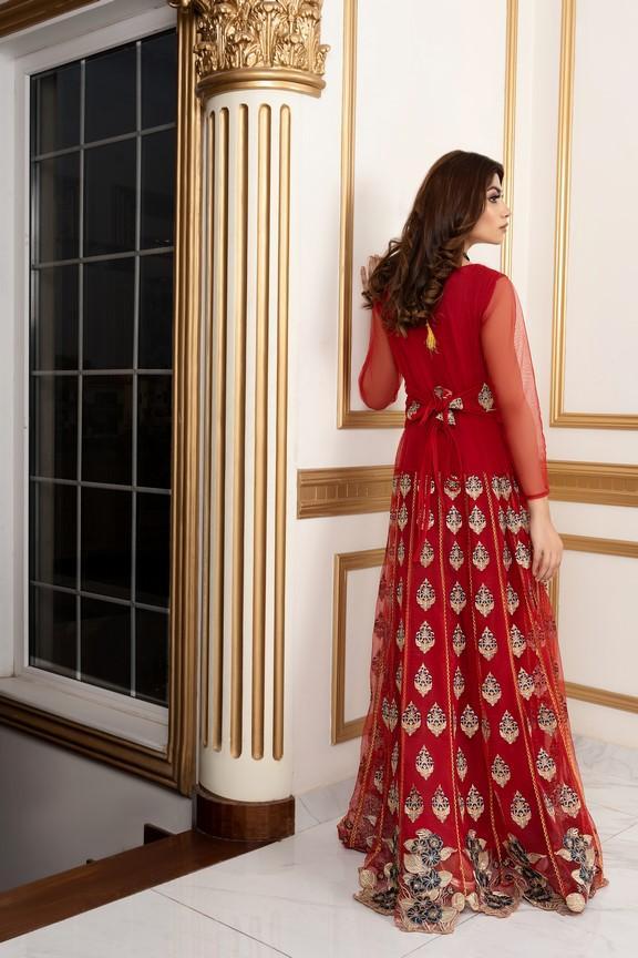 net Unstitched in Red