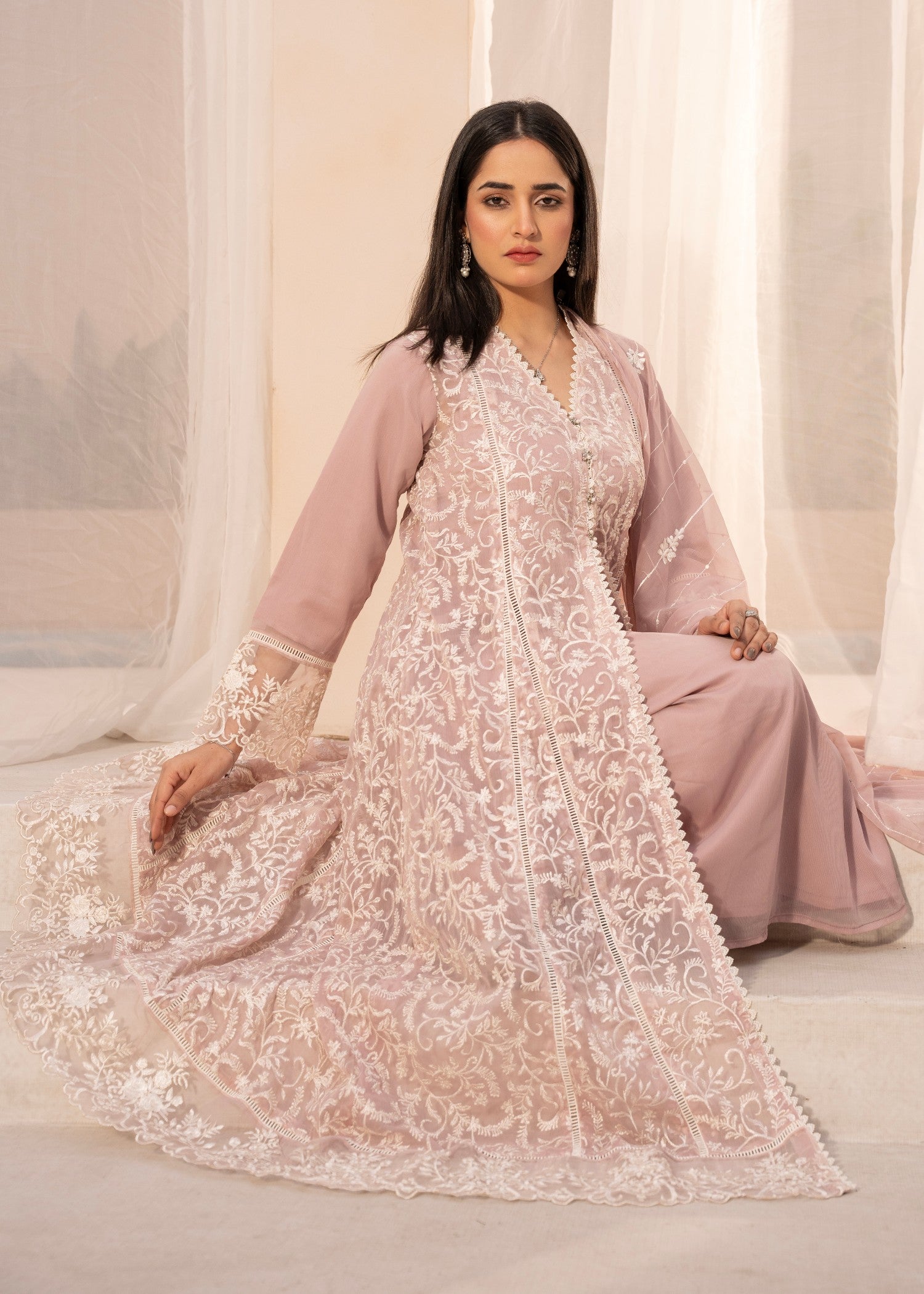 chiffon Maxi in Lilac