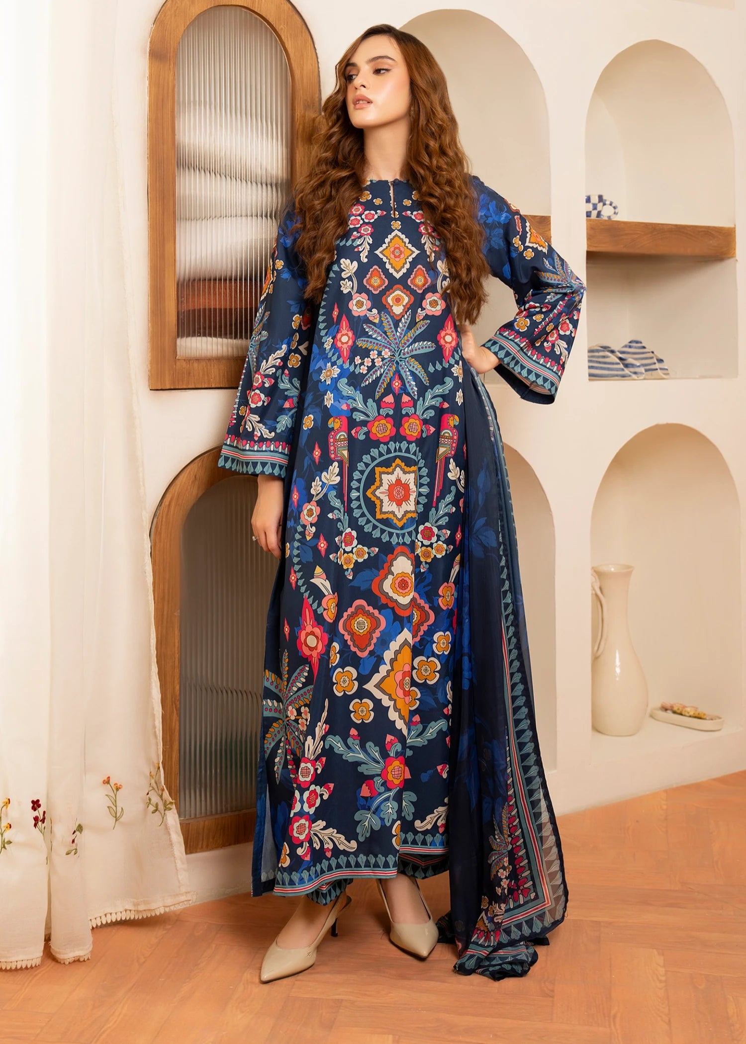 lawn Trousers in Blue