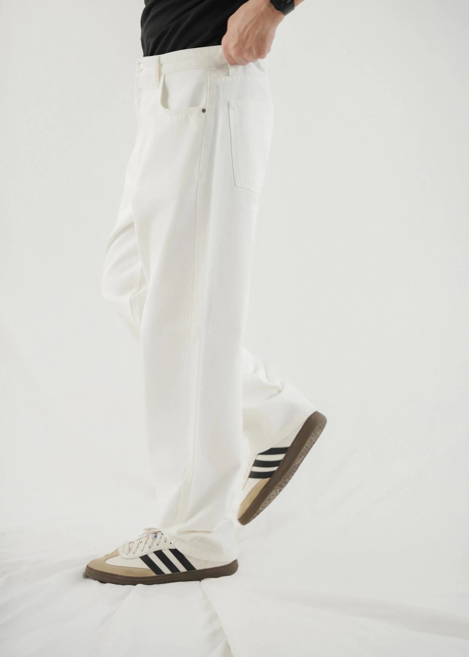 stretch denim Jeans in White