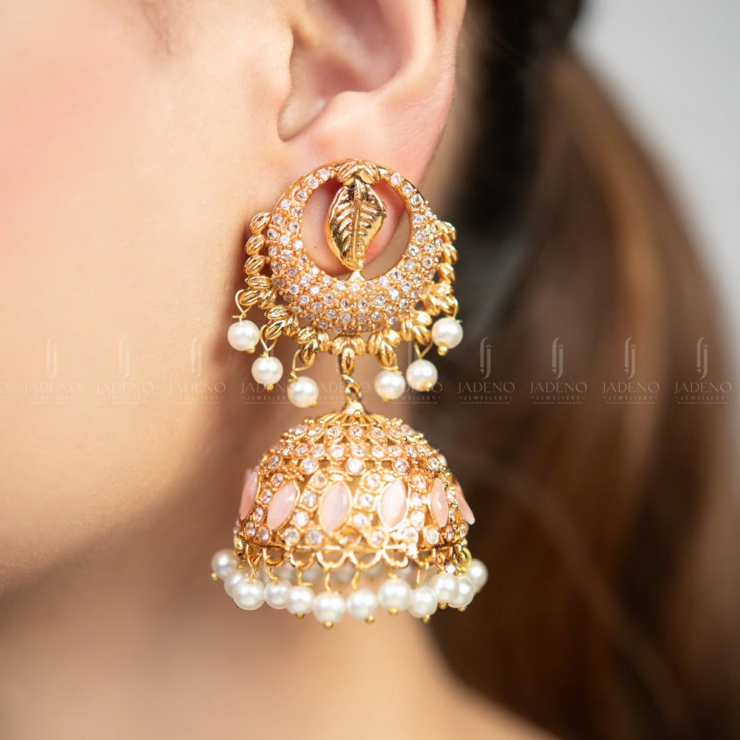 Earrings in Light pink Color by - Trendy Women Earrings CNS8188