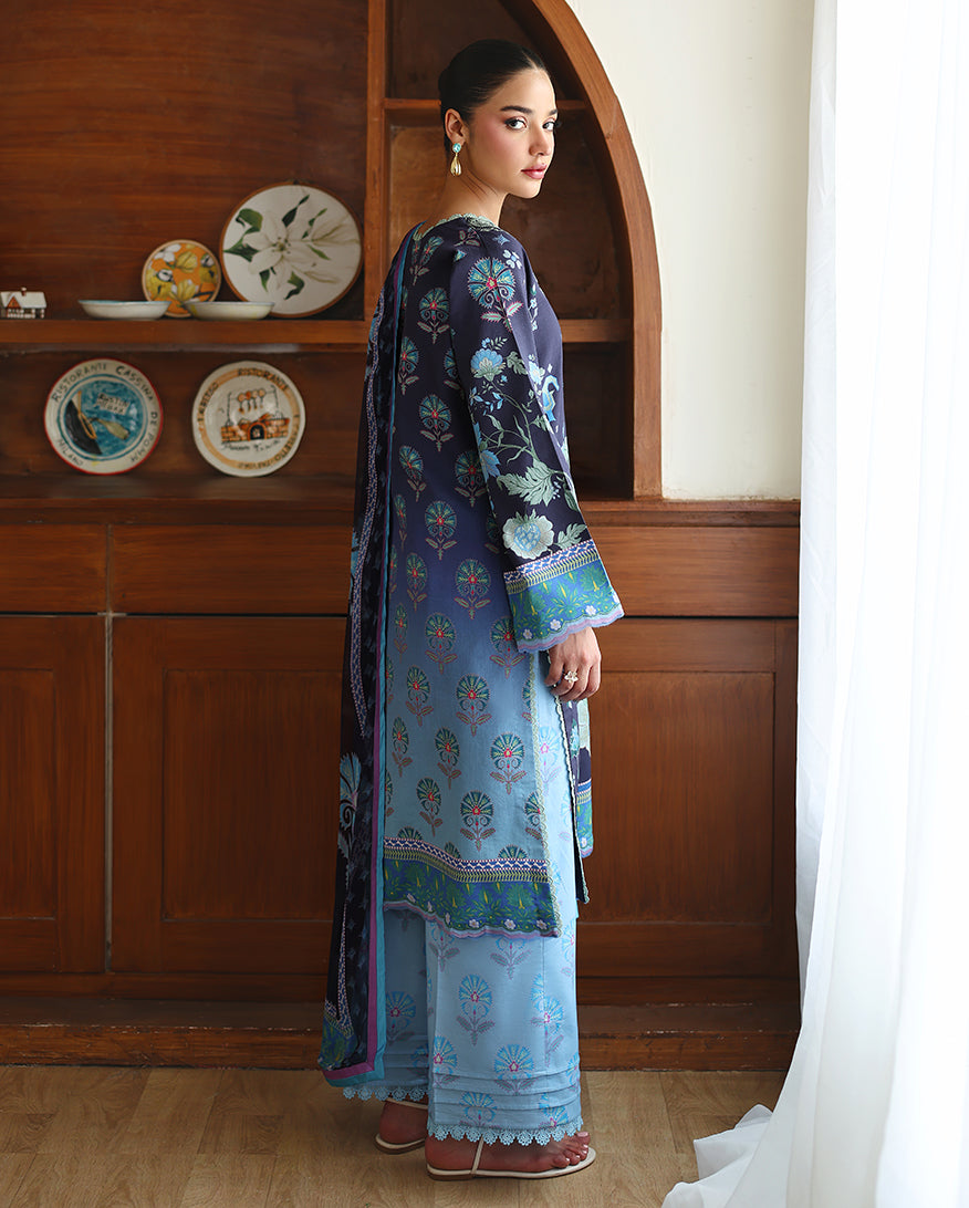 Eclat Garden Printed Lawn – Orchid meadow