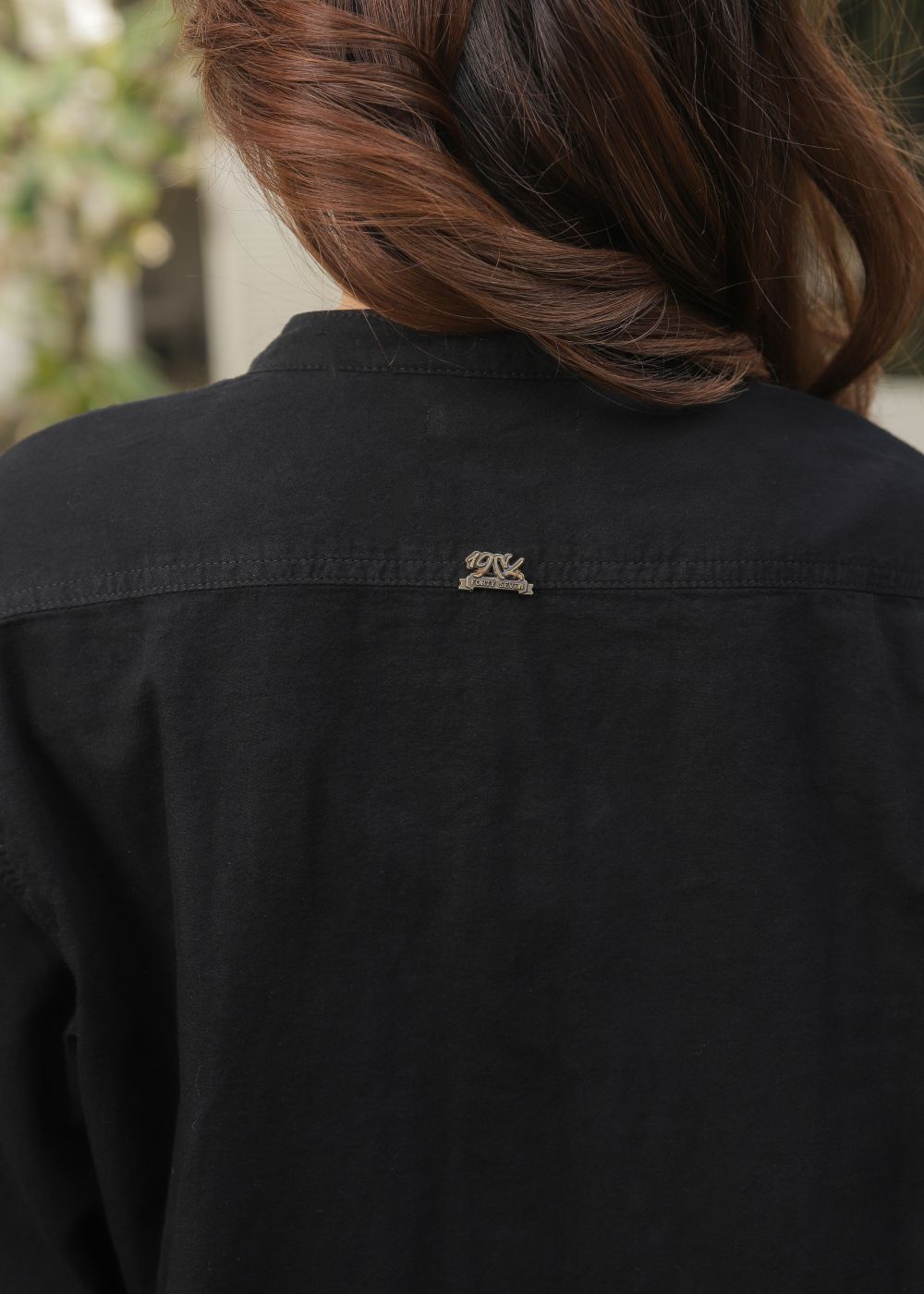 denim Kurti in Black