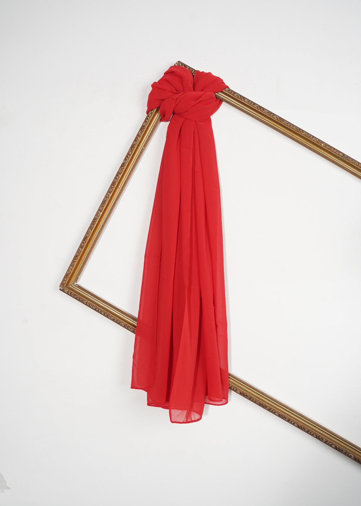 chiffon Hijab in Crimson