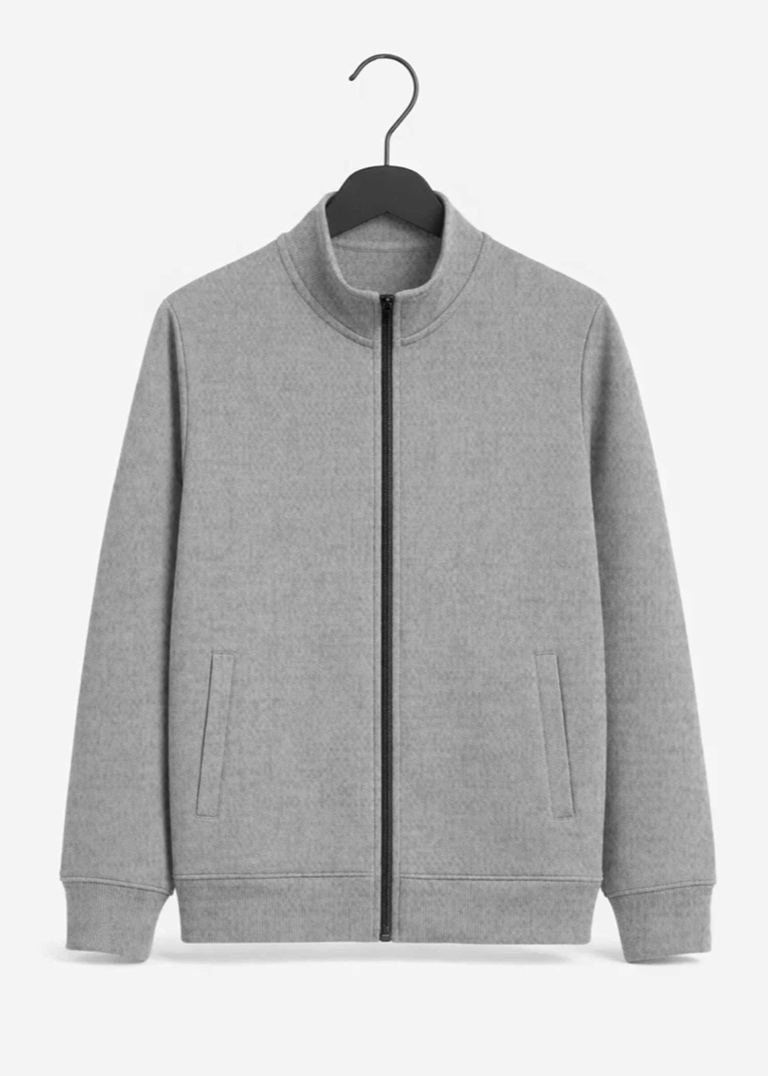 fleece Jacket in Light grey