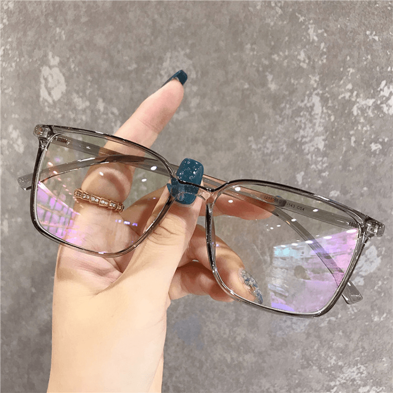 Anti-Blue Light Simple Square Glasses Frame New Ins Trend Flat Mirror Net Red Male and Female Same Glasses Frame