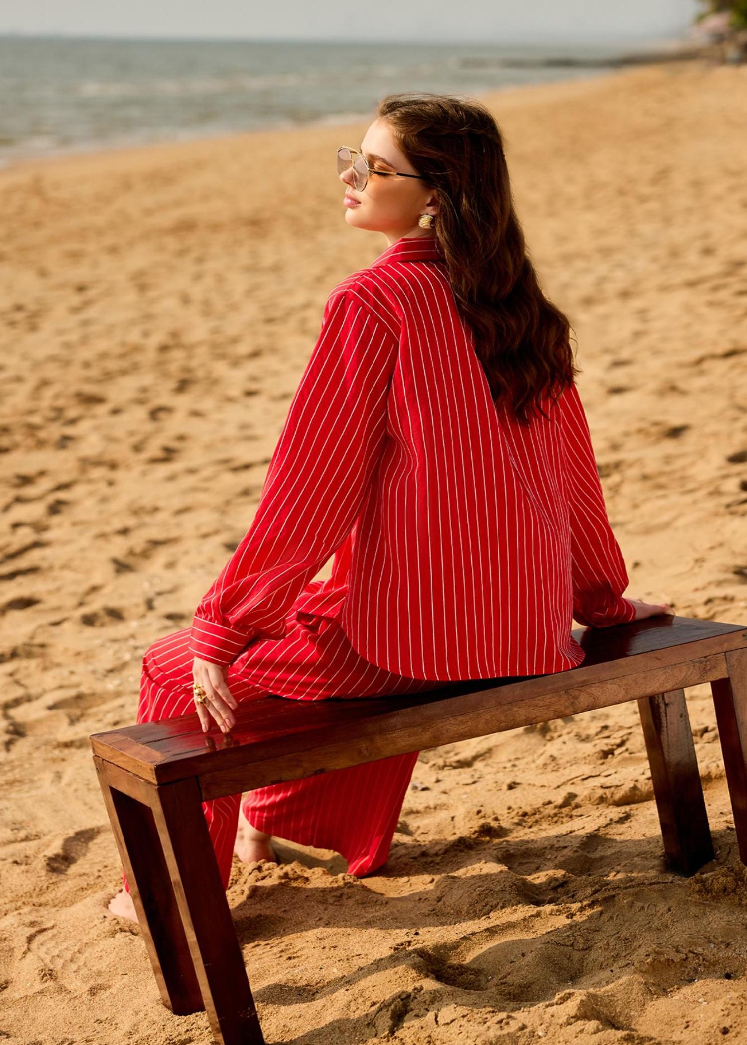 polycotton Co Ord Sets in Red