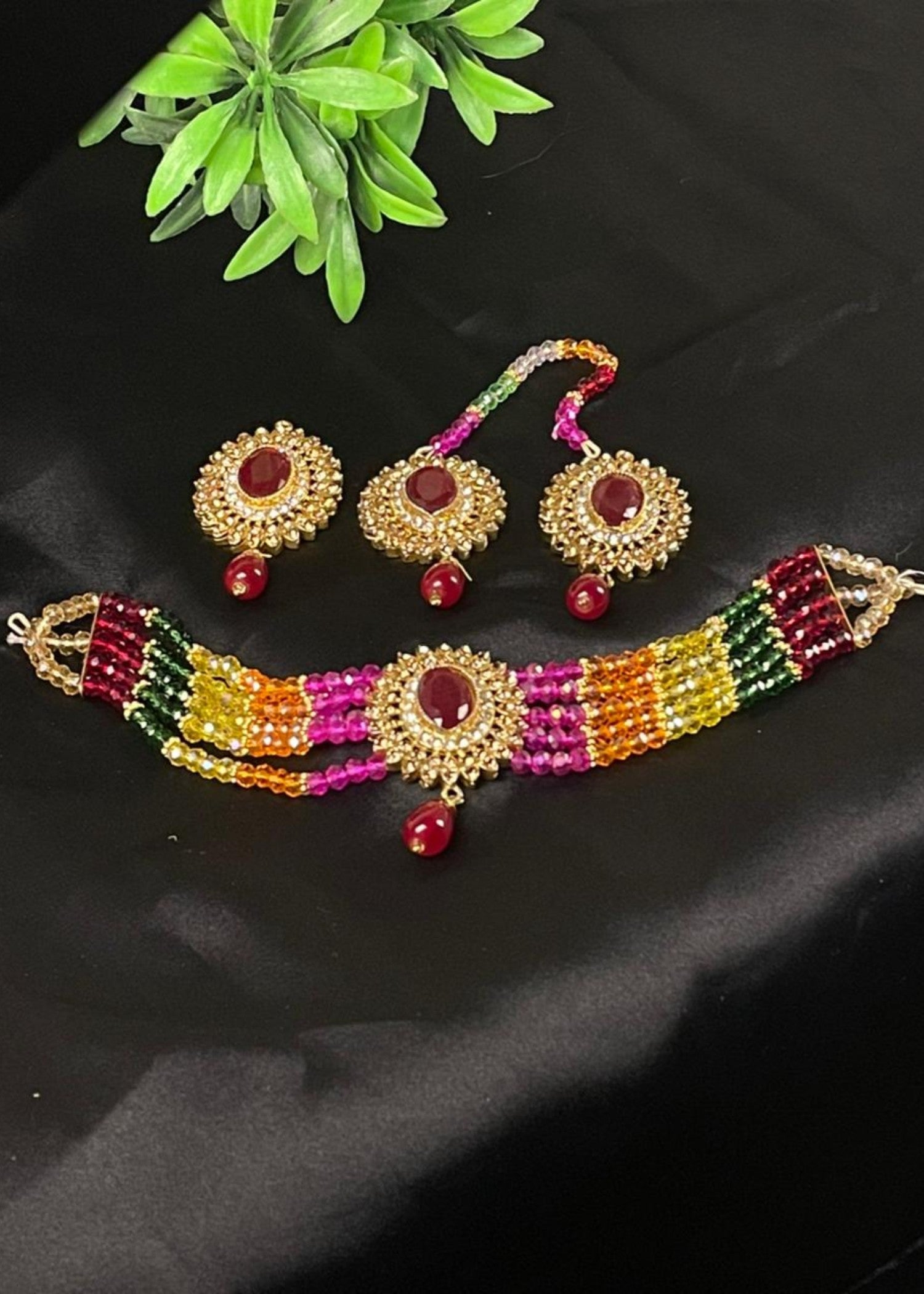 Choker in Multi Color by - Trendy Women Choker FKT3223