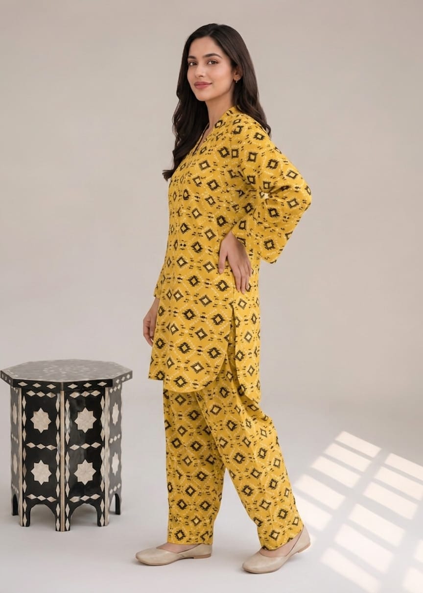 linen Co Ord Sets in Yellow