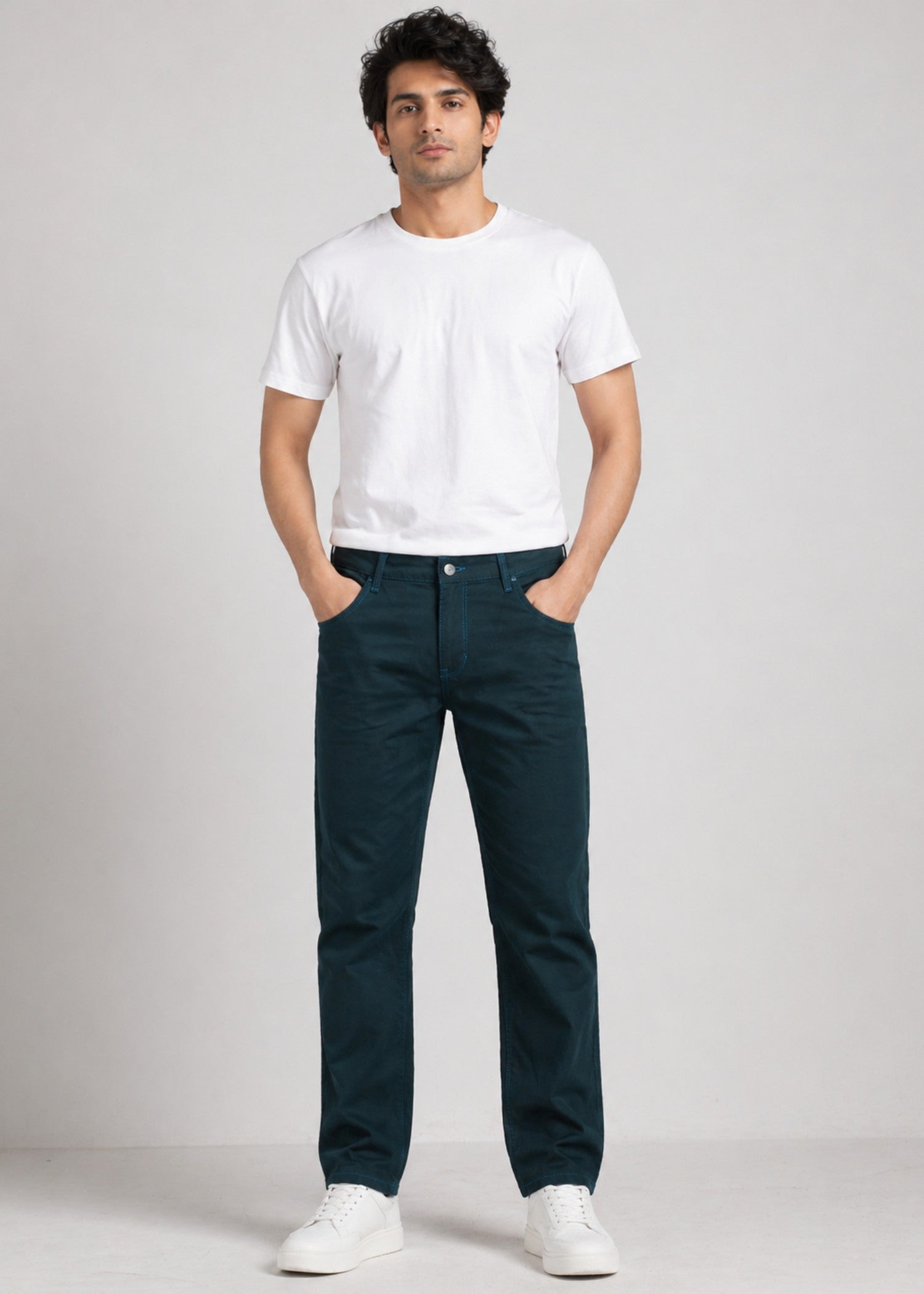 denim Jeans in Dark green