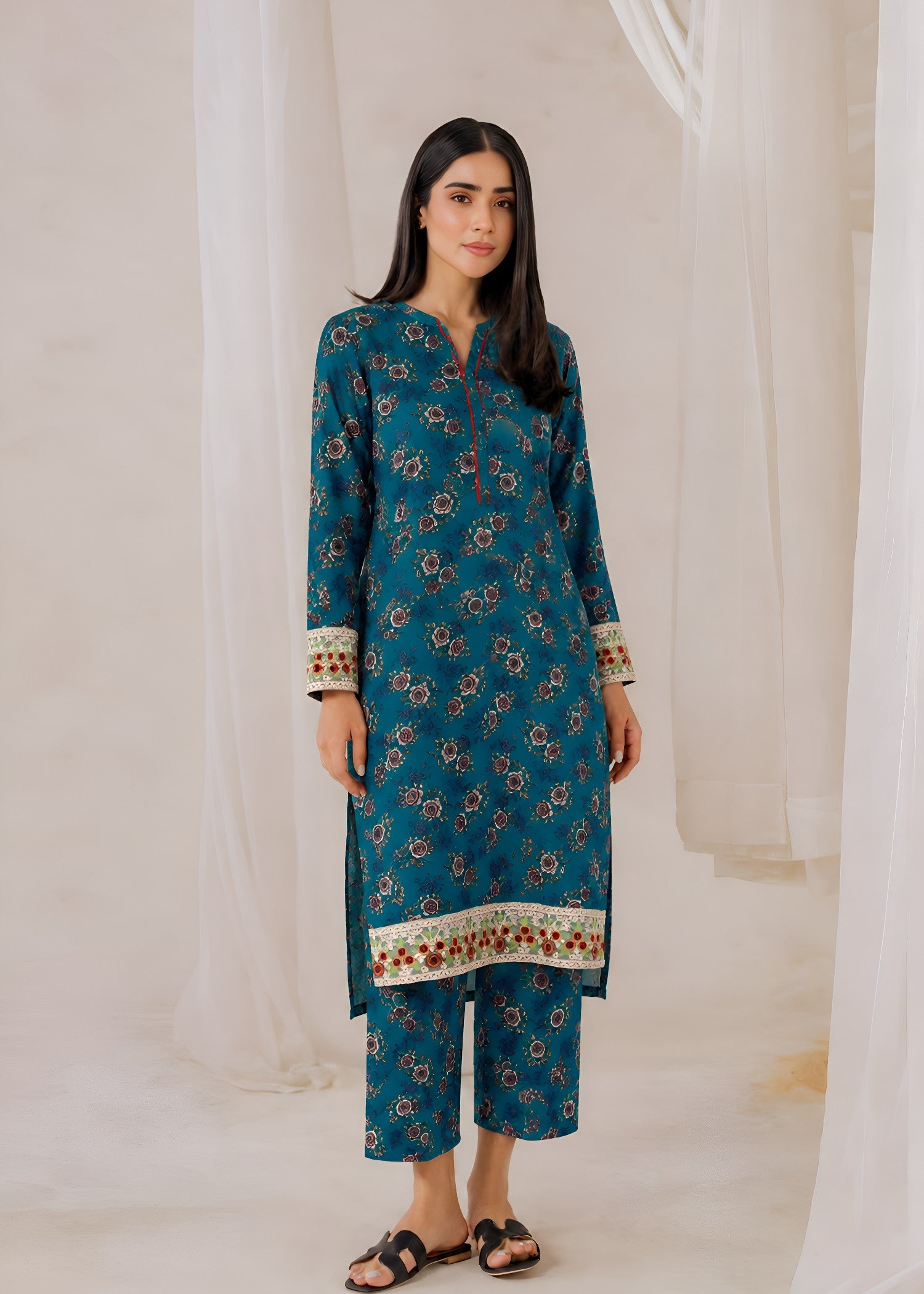linen Co Ord Sets in Twilight blue