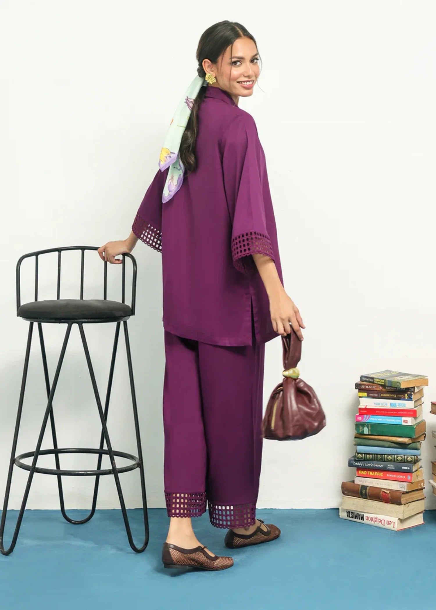 marina Co ord Sets in Purple
