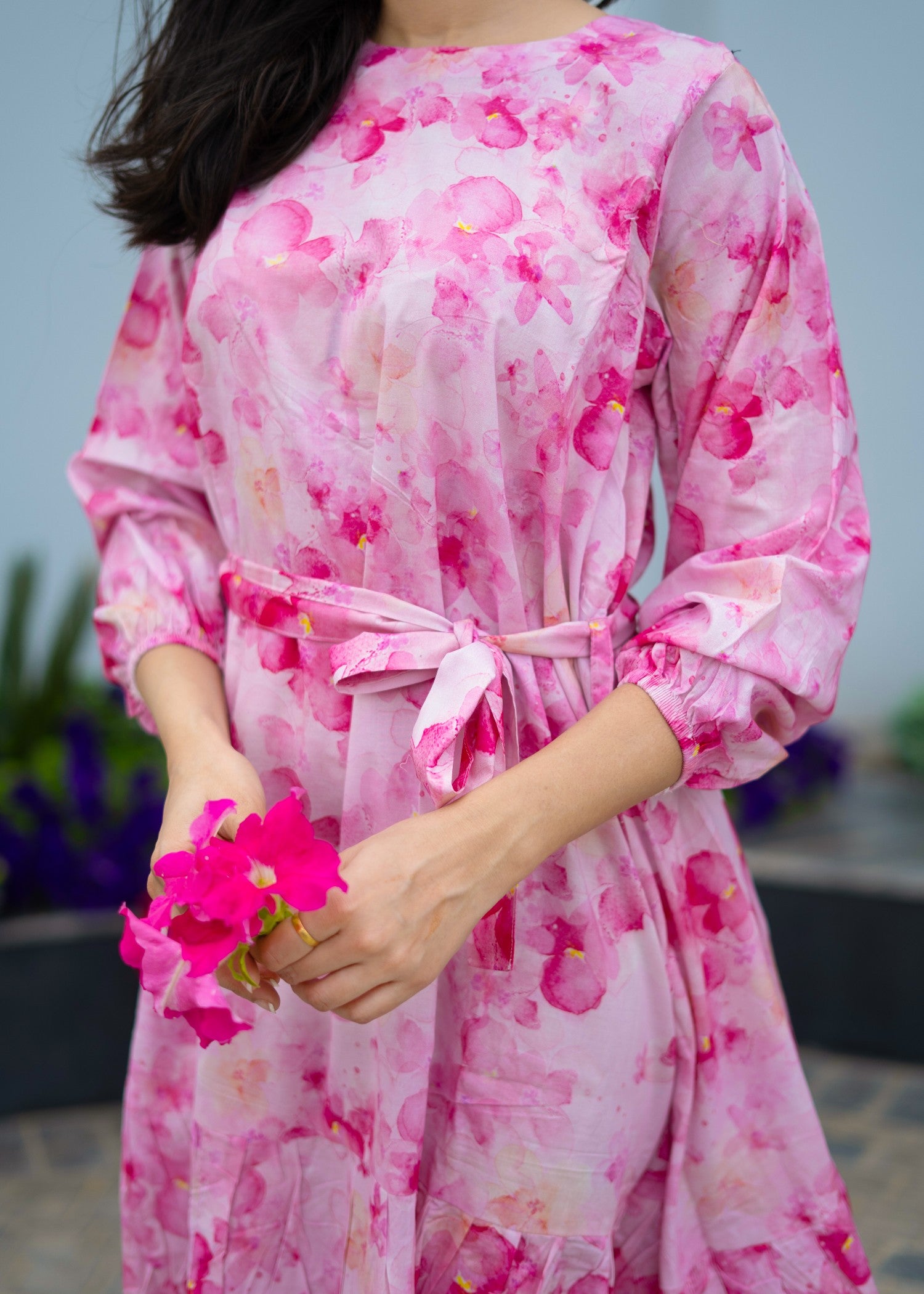 pure cotton Dress in Pink