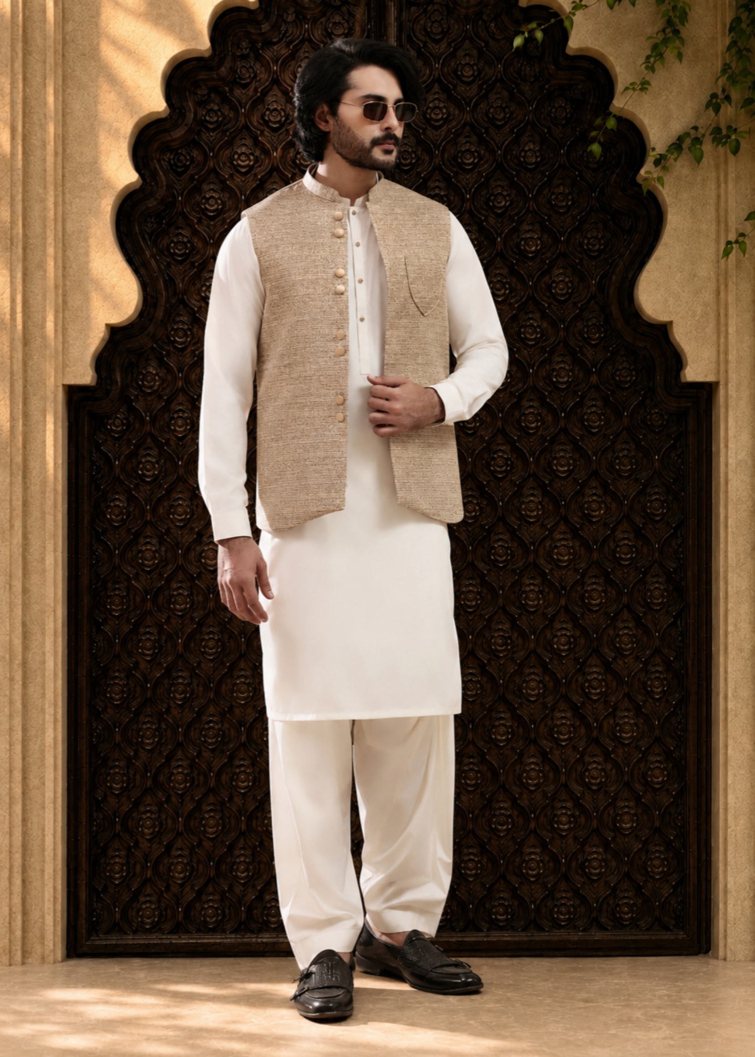 suiting Waistcoat in Buttercream