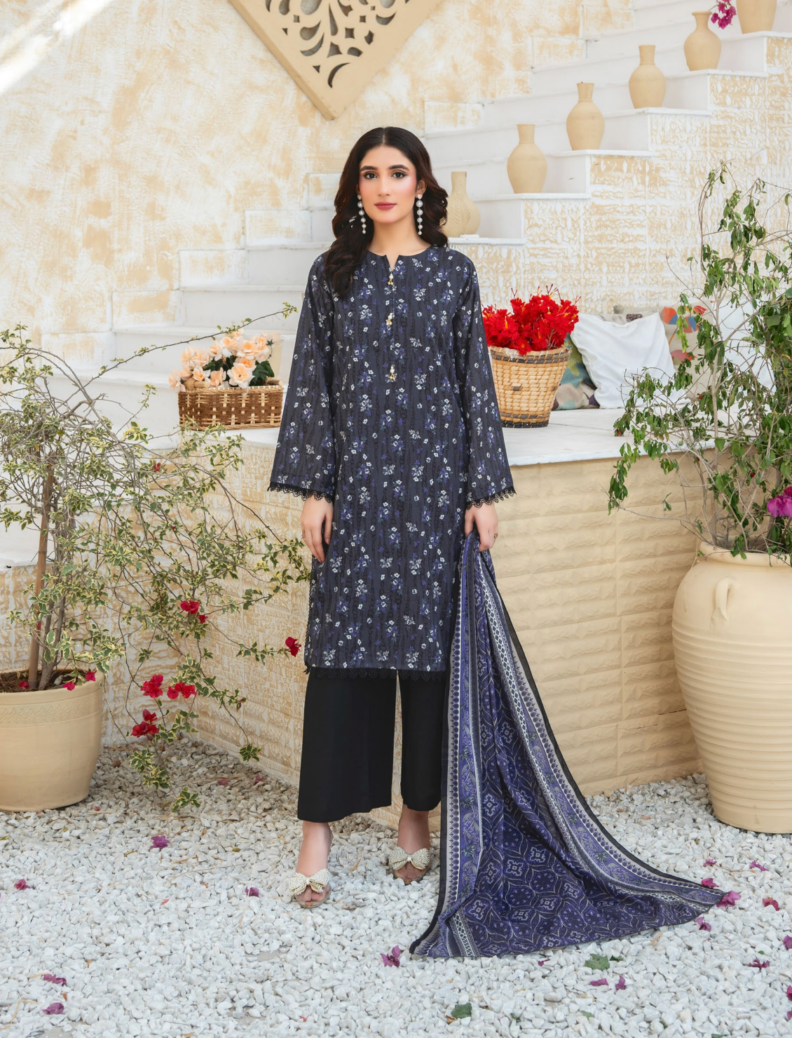 Dabiha Printed Lawn D - 9