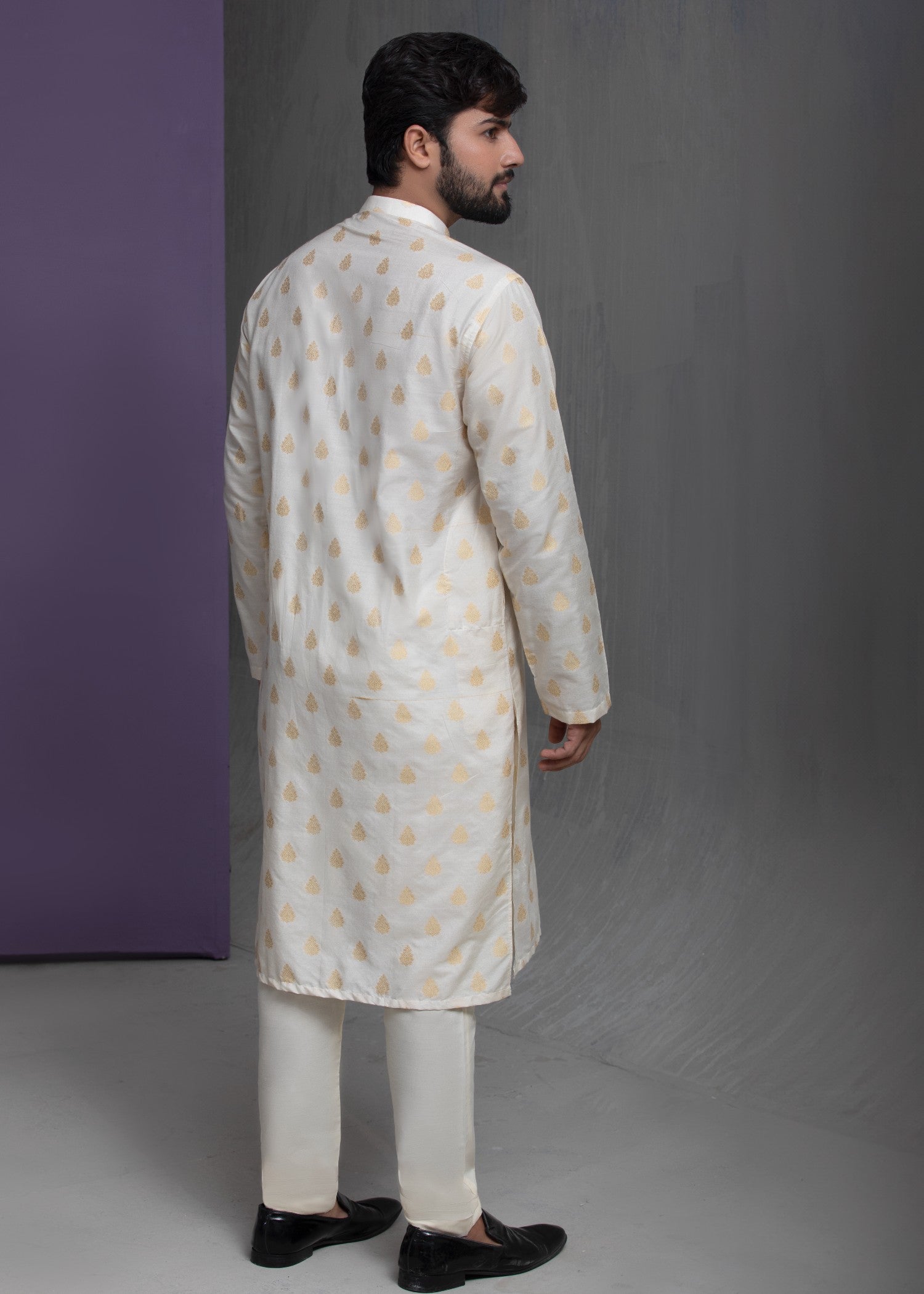 cotton Kurta Set in Cream