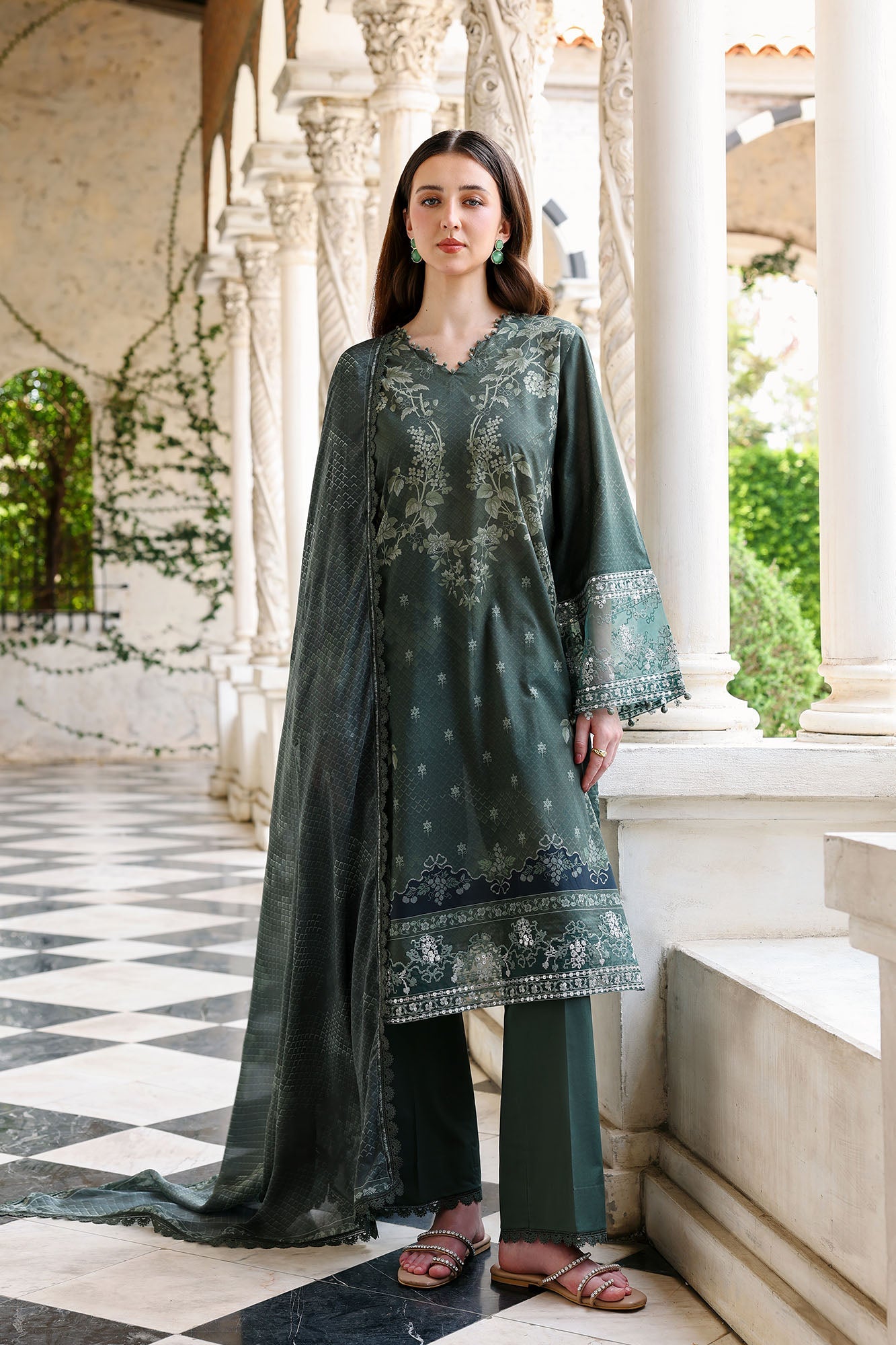 Eid Lawn Edit – Forest Muse