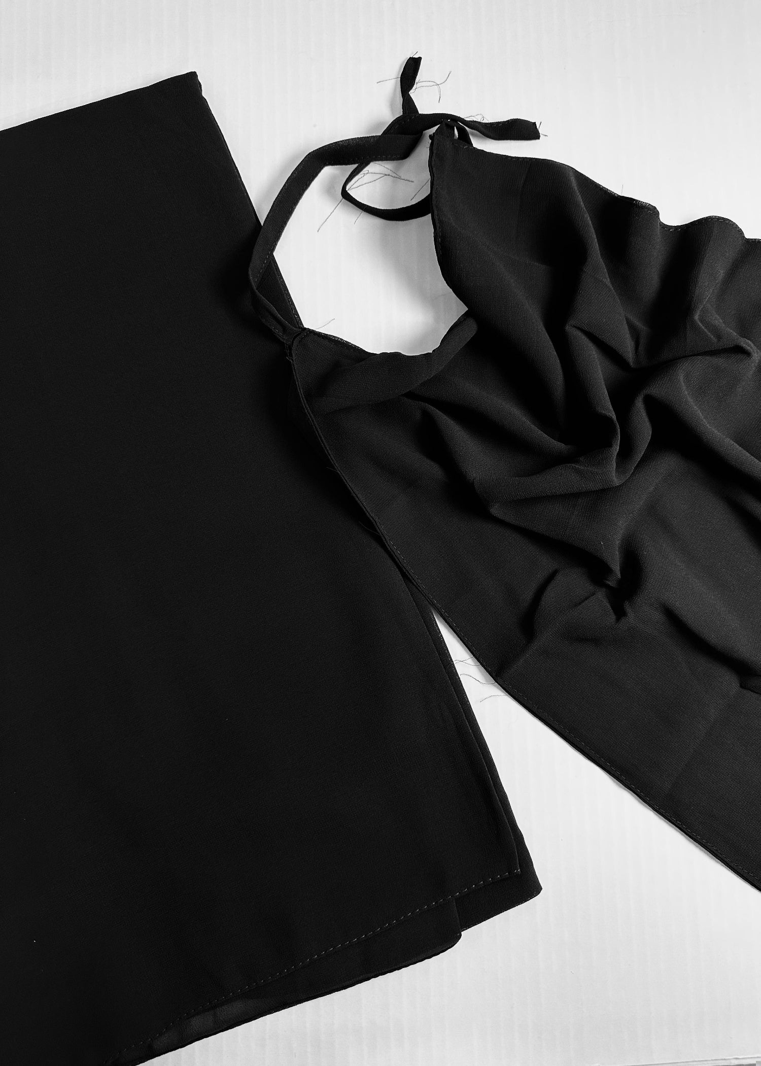 georgette Hijab in Black