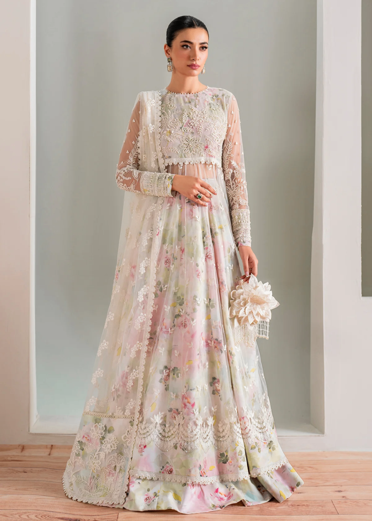 chiffon Maxi in White