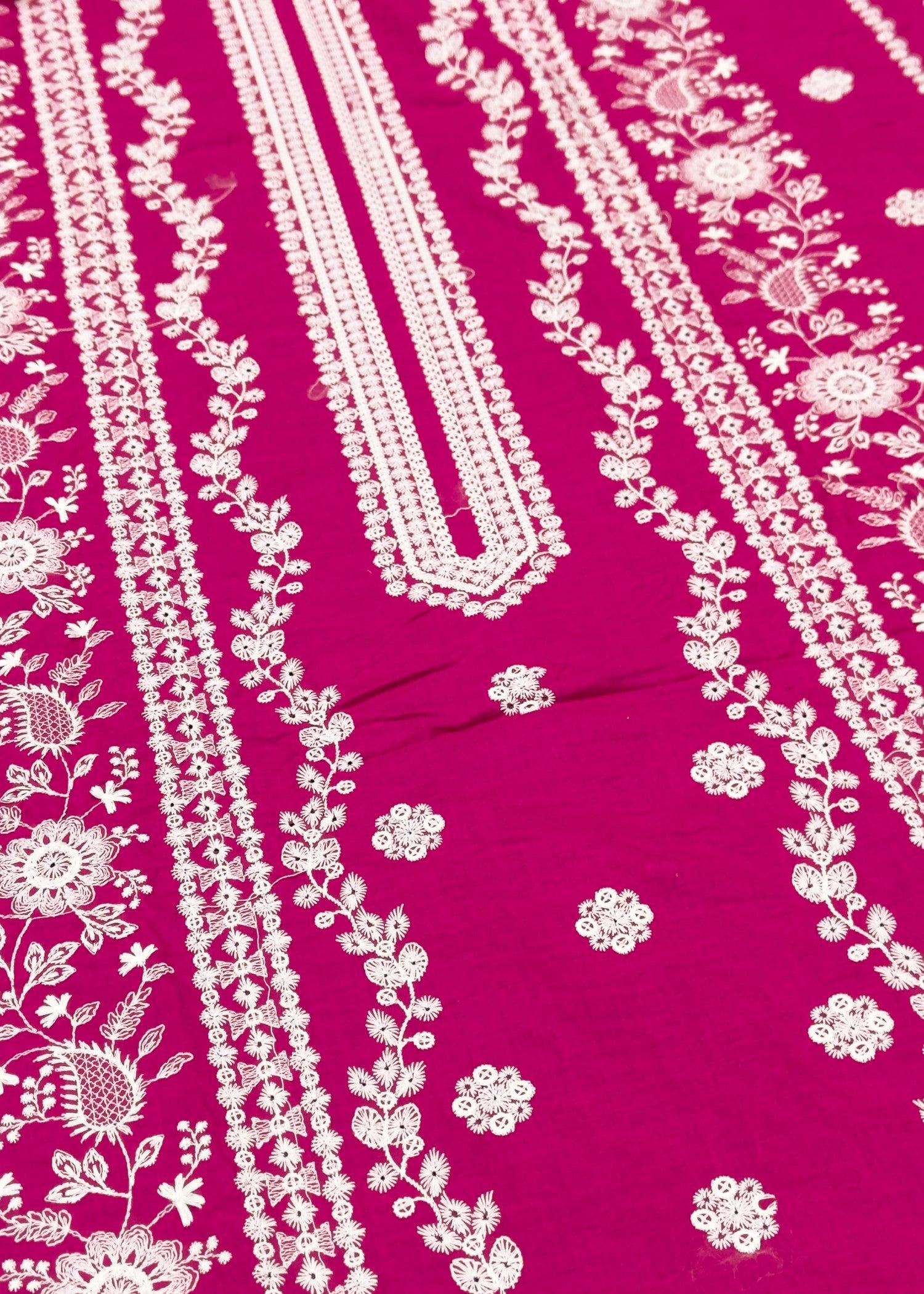 lawn Unstitched in Shocking pink