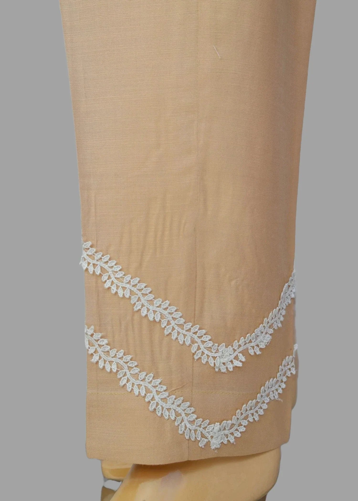 viscose linen Trousers in Beige