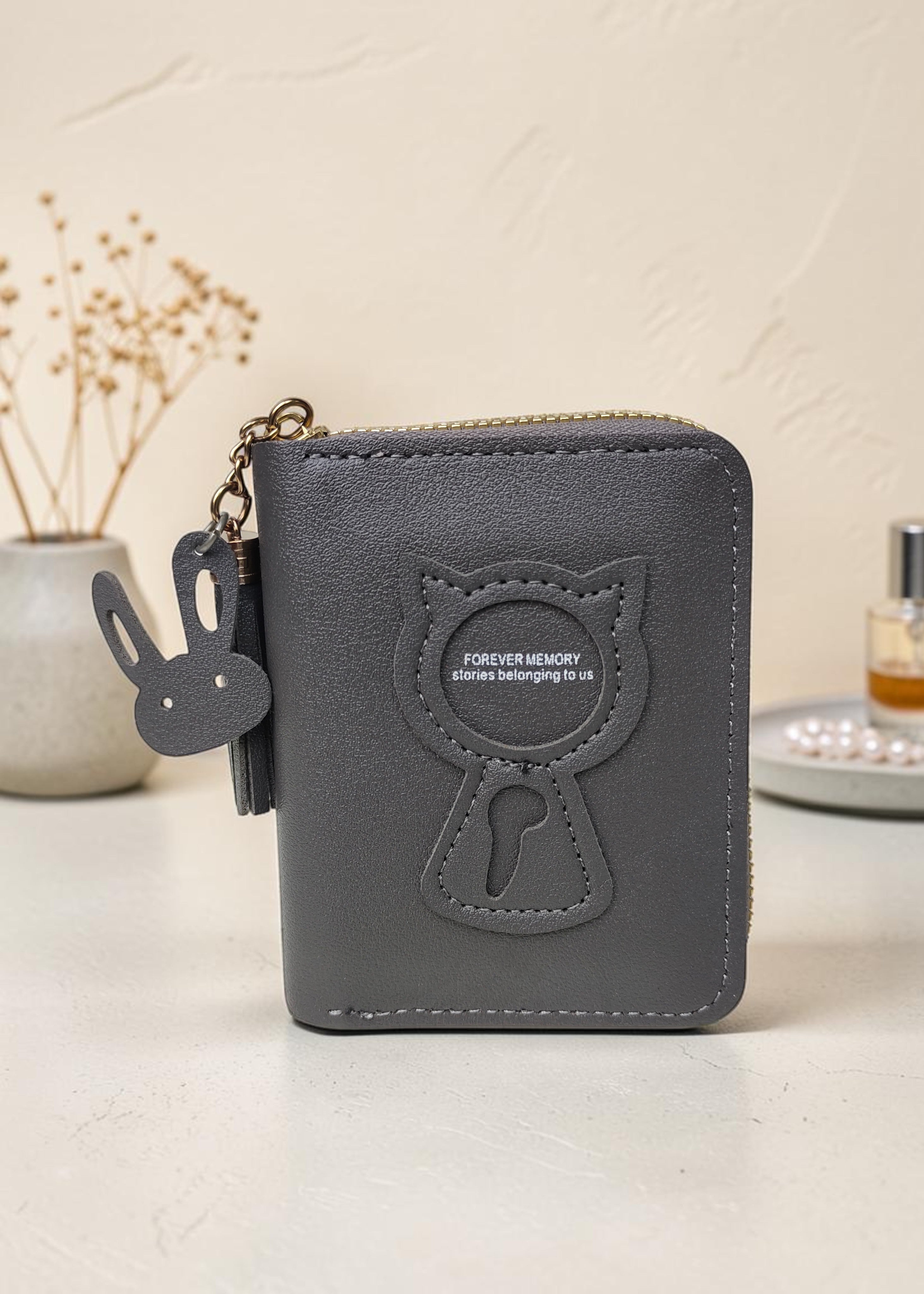 Wallet in Dark grey Color by - Trendy Women Wallet APC6725