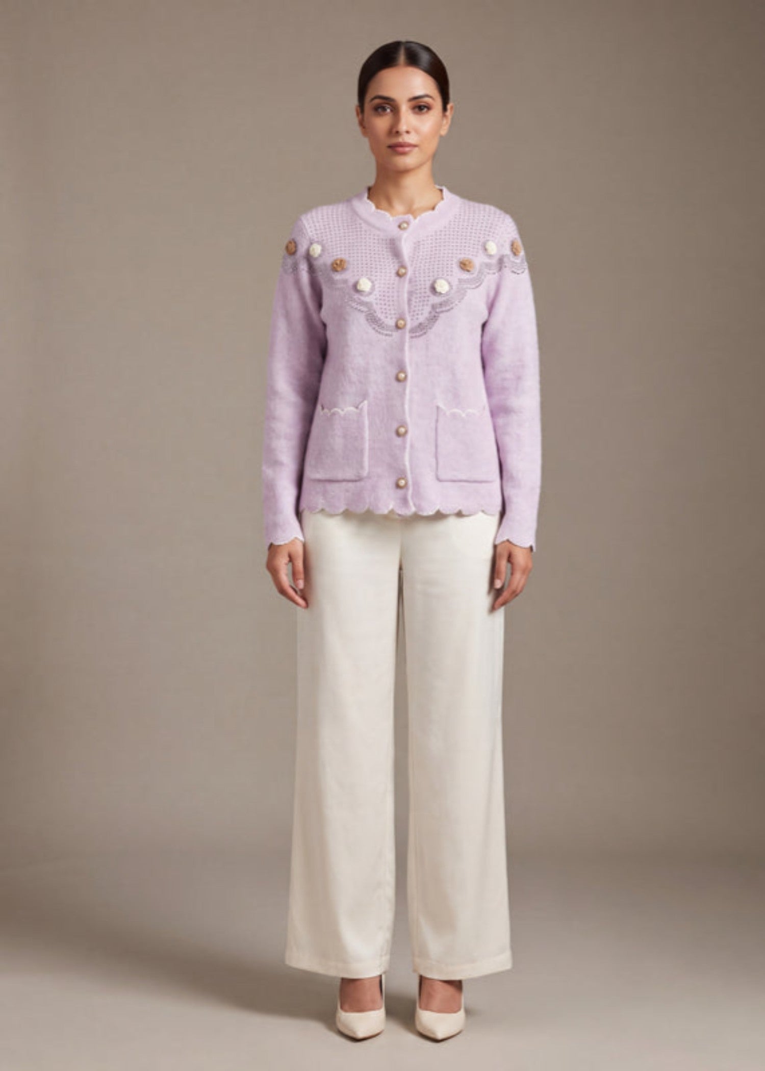 wool Sweater in Lilac