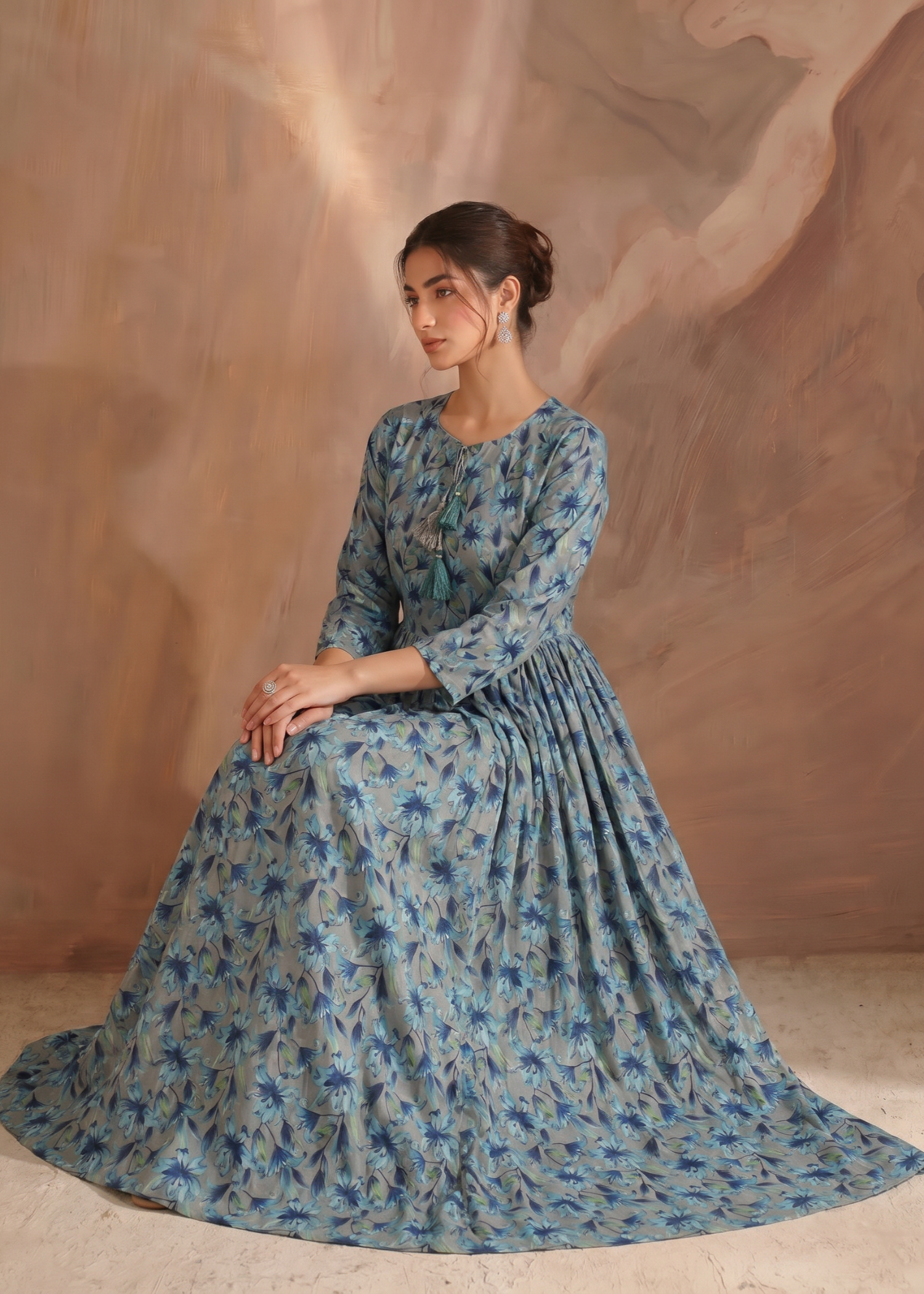 lawn Maxi in Slate grey