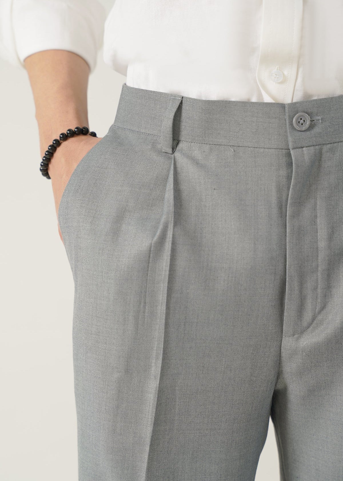 suiting Pants in Duck egg grey