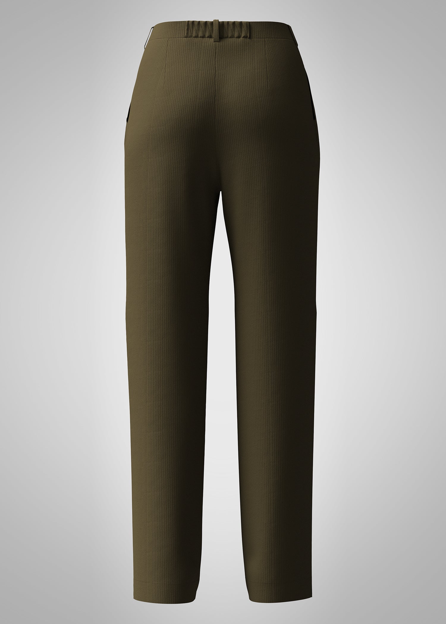 polyester Pants in Olive green